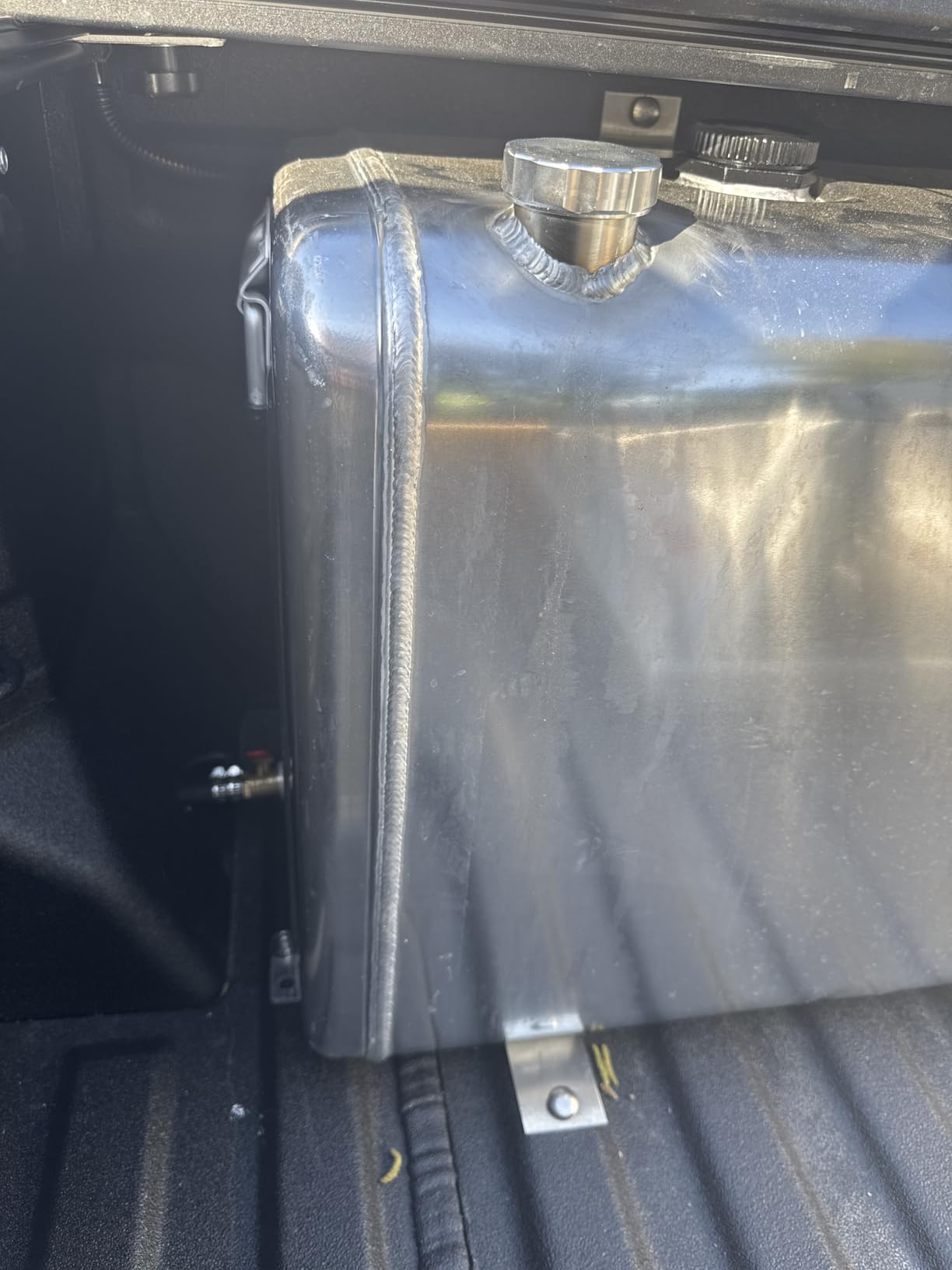 58 Gallon Aluminum Fuel Cell Tank Rectangular Transfer Fuel Tank Auxiliary Diesel Storage for Transportation Truck customer photo 1
