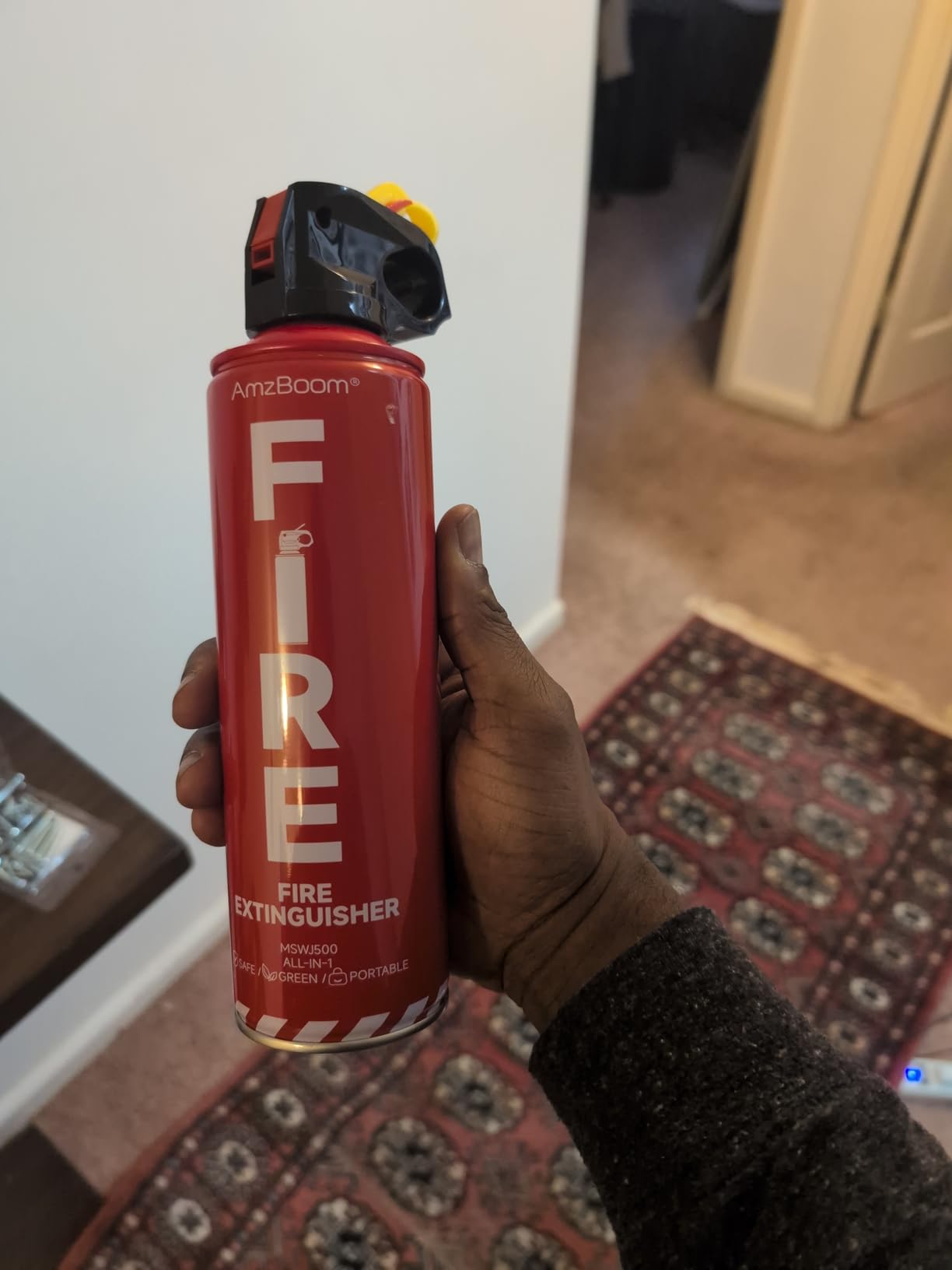 2-Pack Fire Extinguisher for Home, Kitchen, Car, and Grill with Mounting Bracket - Extinguishing Spray, Compact A, B, C, K - Eco-Friendly, Prevents Reignition customer photo 1