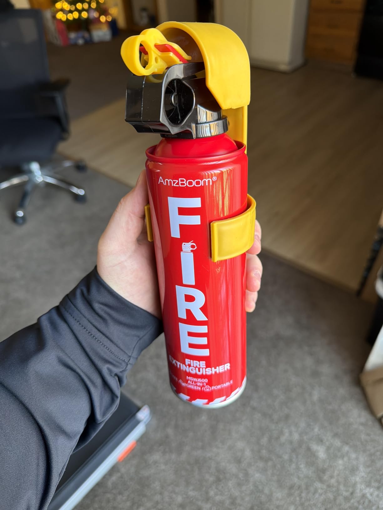 Fire Extinguisher for Home, Car, Kitchen, and Boat 3-Pack, Portable Extinguishing Aerosol Spray Compact A, B, C, K - Includes Mounting Brackets for Easy Access customer photo 2