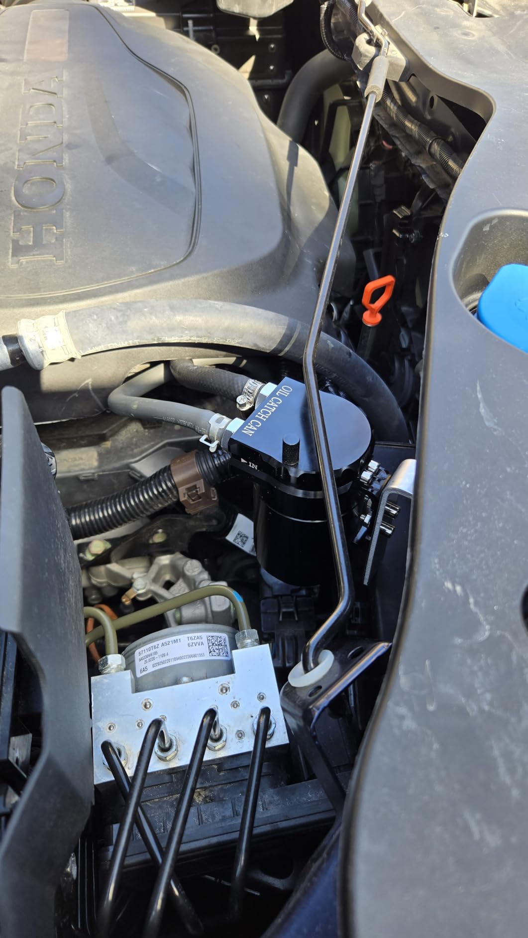 EVIL ENERGY Oil Catch Can, 300ML Universal Baffled Catch Can Kit with 5FT 3/8 Inch Hose, Aluminum Air Oil Separator Upgraded Internal Filter customer photo 1