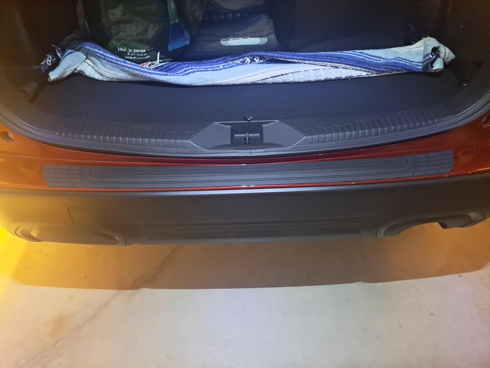 SINGARO Car Rear Bumper Protector, 42inch x3.4inch Car/SUV Universal Rubber Anti-Scratch Trunk Exterior Accessories customer photo 2