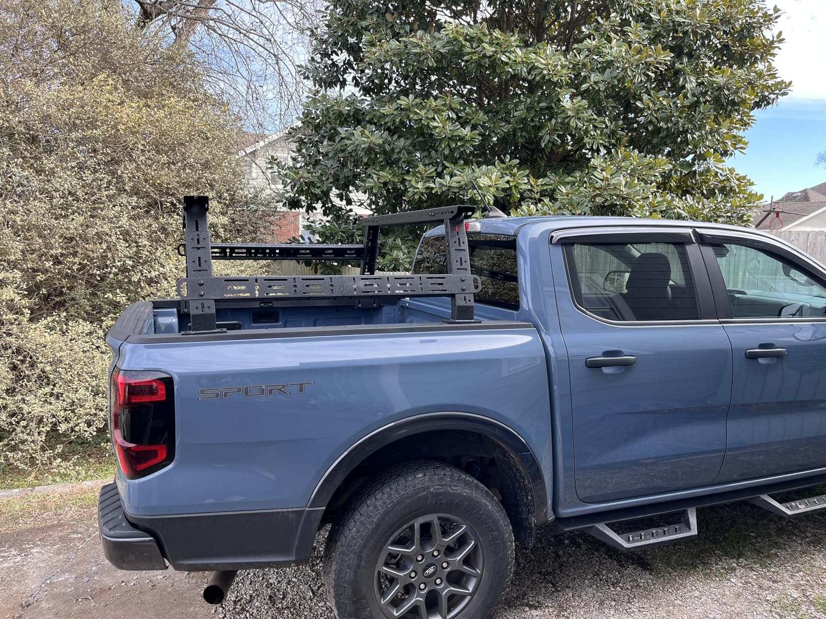 Universal Truck Bed Ladder Rack, Non-Drilling, 900 LBS Load Capacity, Fit Most Truck Bed Ranging from 53