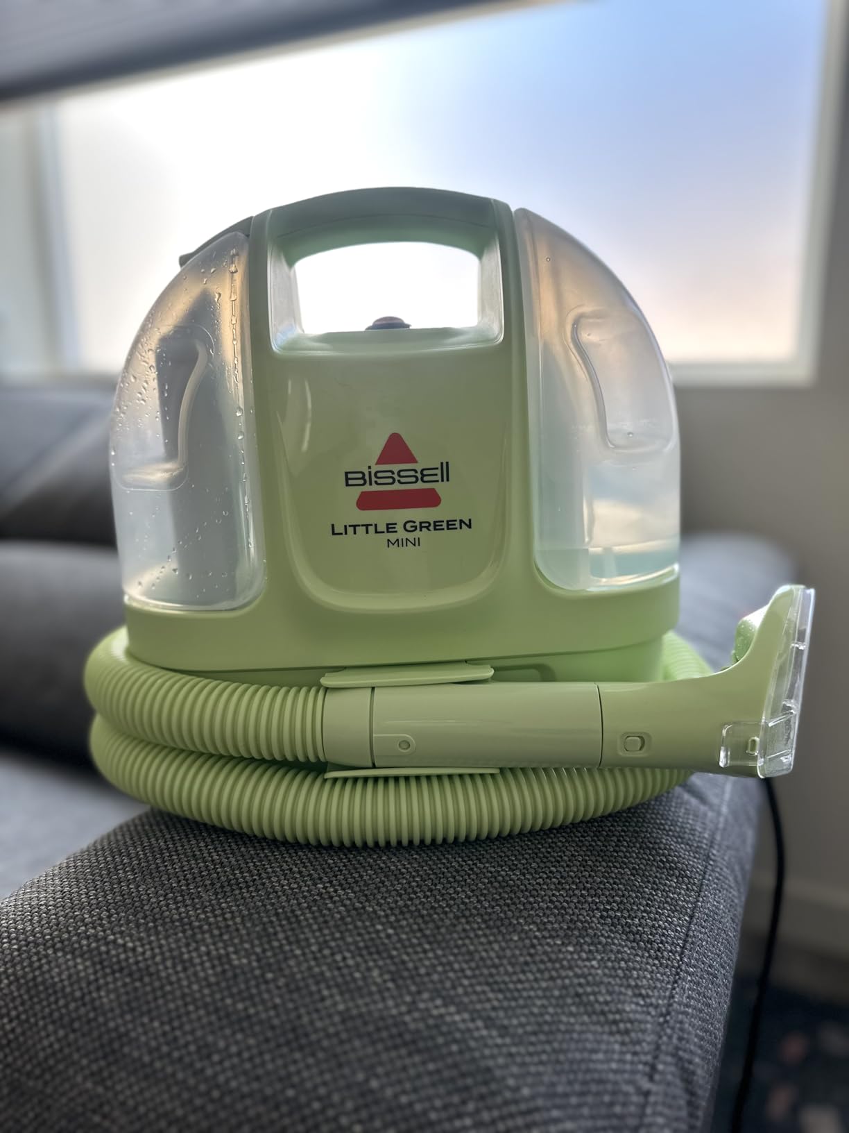 BISSELL Little Green Mini Portable Carpet and Upholstery Deep Cleaner, Car/Auto Detailer, with HydroRinse Self-Cleaning Tool and 4