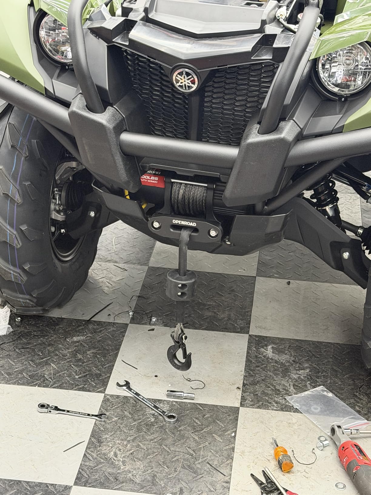 OPENROAD 12000 lbs Winch with Synthetic Rope and 2 Wireless Remotes - Panther Series 3S customer photo 1