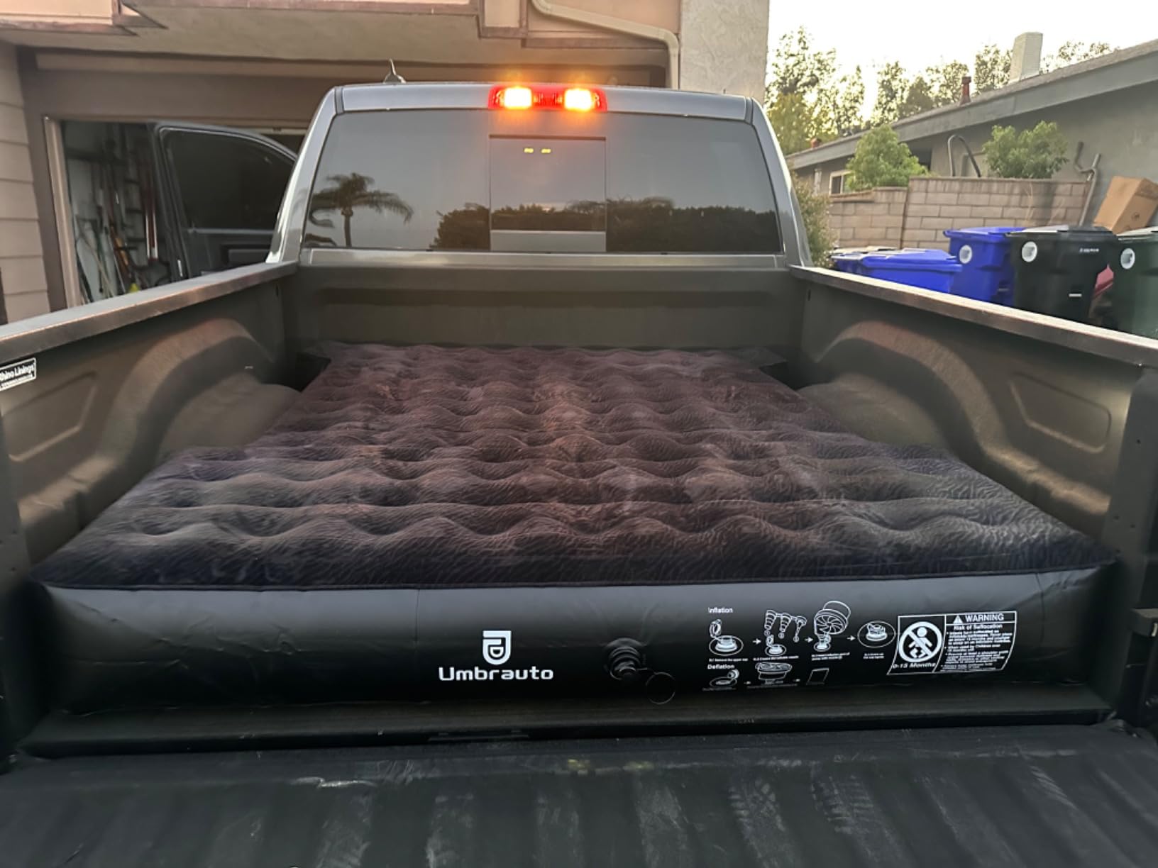Umbrauto Air Mattress for 5.5-5.8 ft Full-Size Short Truck Beds, Inflatable Truck Tent Airbed with Pump, Pickup Camper Air Bed for Camping customer photo 1
