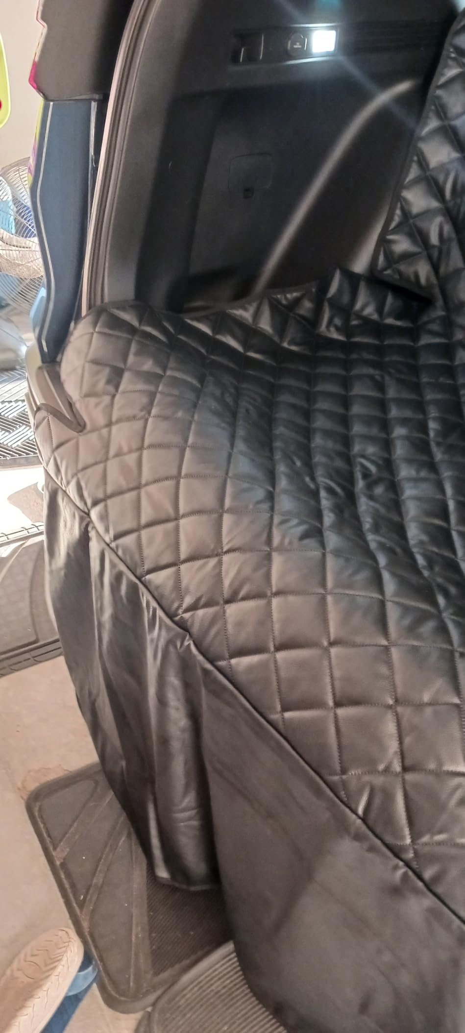 Heavy-Duty Leather SUV Cargo Liner for Fold Down Split Seats, Armrest Pass-Through Compatible, Pet-Friendly, Ideal for Dogs customer photo 2