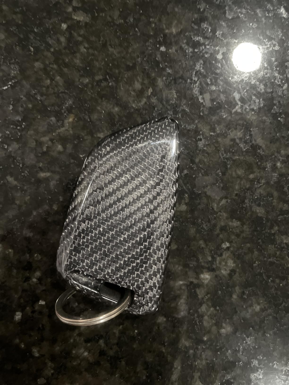 T-carbon Key Fob Cover Compatible with BMW Key Fob Protecetor Compatible with BMW 2 3 4 5 6 6GT 7 8 Series,X1 X2 X3 X4 X5 X6 X7 M3 M4 M5 M8 X3M X4M X5M X6M Z4 2014-2024, Glass Fiber, Silver Black customer photo 2