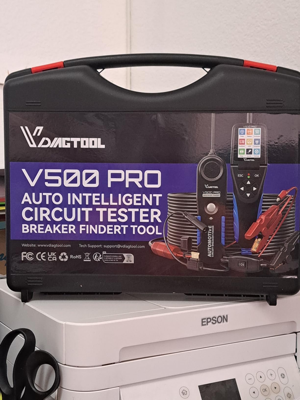 VDIAGTOOL V500 Pro Automotive Circuit Tester, Power Circuit Probe Tester Breaker Finder Tool, Multimeter/Oscilloscope/Relay/Injector Test customer photo 1