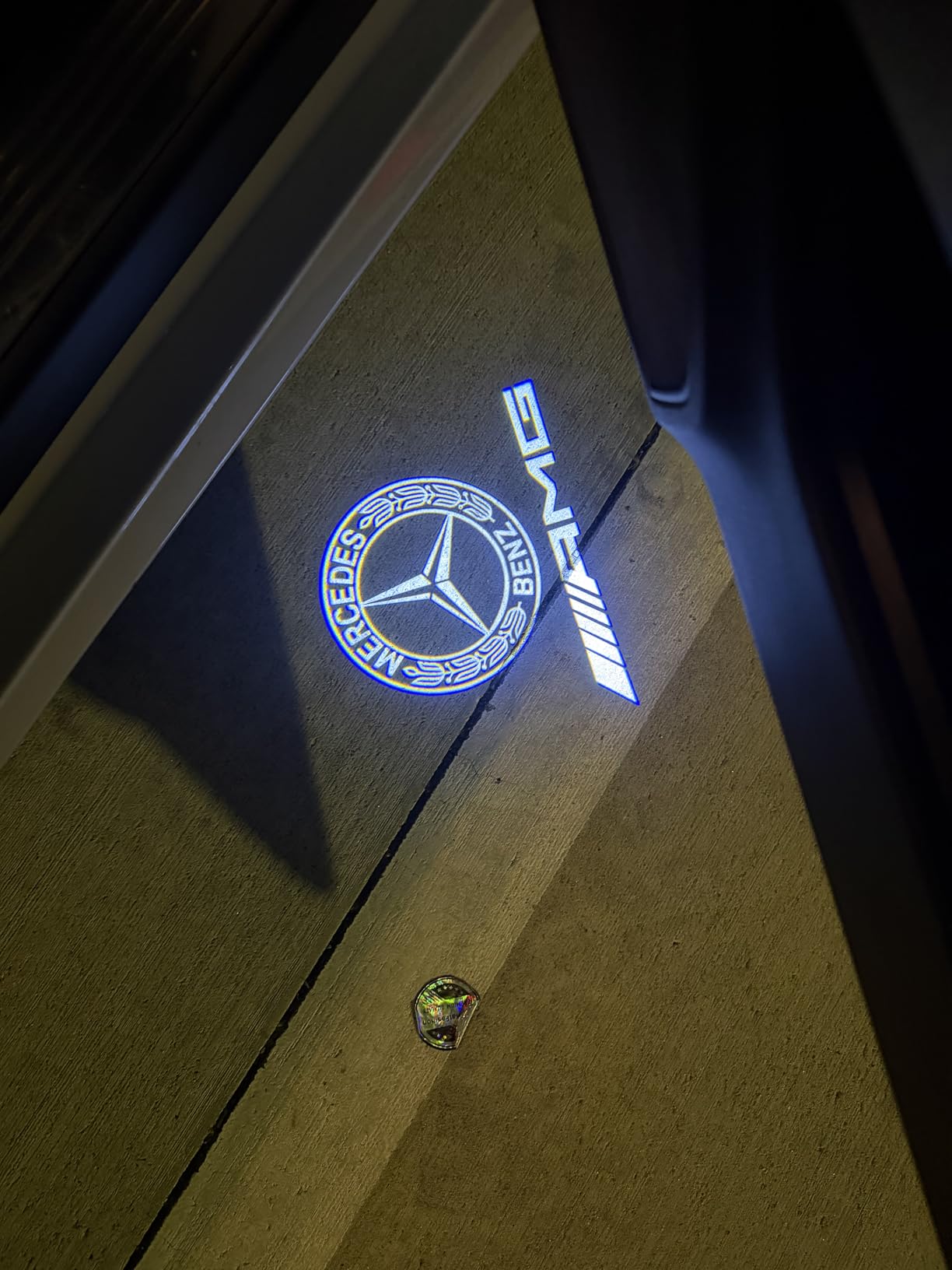 2 Pcs Non-Fading Door Light Logo, Projector Welcome Lamp Door Light Puddle lights Kit Compatible with Accessories A B C E M G GL GLA GLC GLE GLS CLASS 4dr W205 W213 W176 W166 customer photo 2