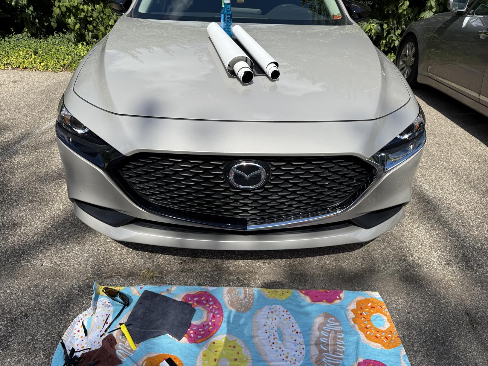 BOGAR TECH DESIGNS for Mazda 3 Sedan 2019-2026 Side Window Chrome Delete - Precut Vinyl Trim Overlay, Gloss Black Blackout Appearance customer photo 2