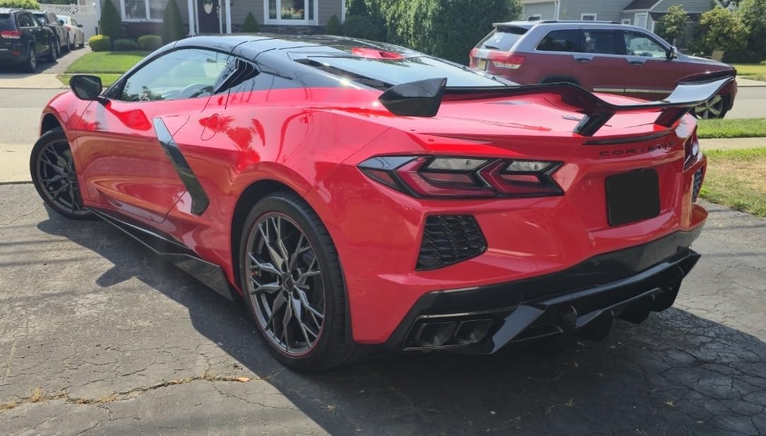 Carbon Flash C8 Rear Bumper Diffuser Fit for Corvette C8 Stingray Z51 2020-2025 Rear Lower Bumper Lip Diffuser Spoiler customer photo 1