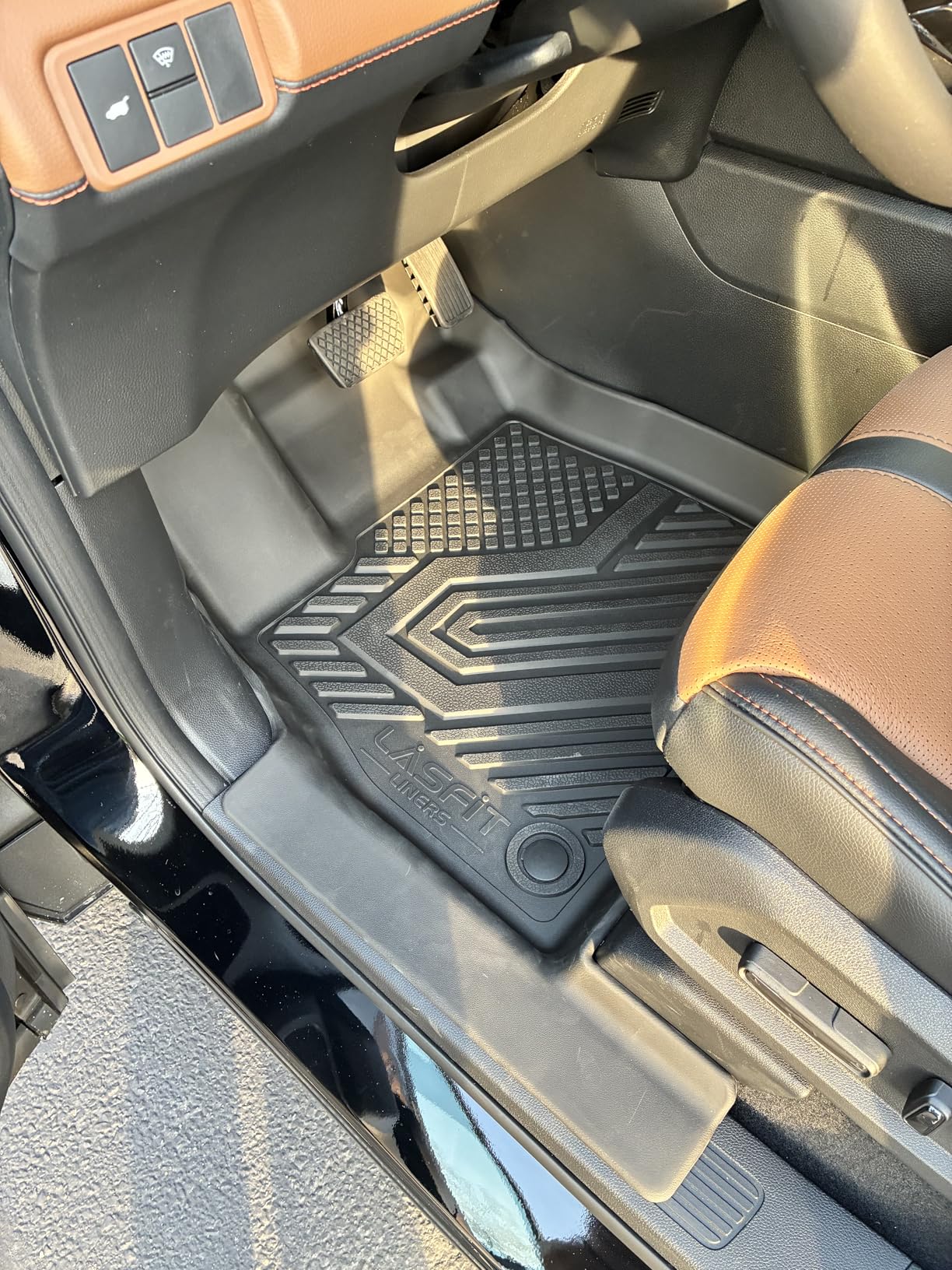 LASFIT Floor Mats & Trunk Mat for 10th Honda Accord Sedan 2018-2022 Gasoline & Hybrid, All Weather TPE Custom Fit Floor Liner, 1st & 2nd Row & Cargo Mat Full Set, Black customer photo 1