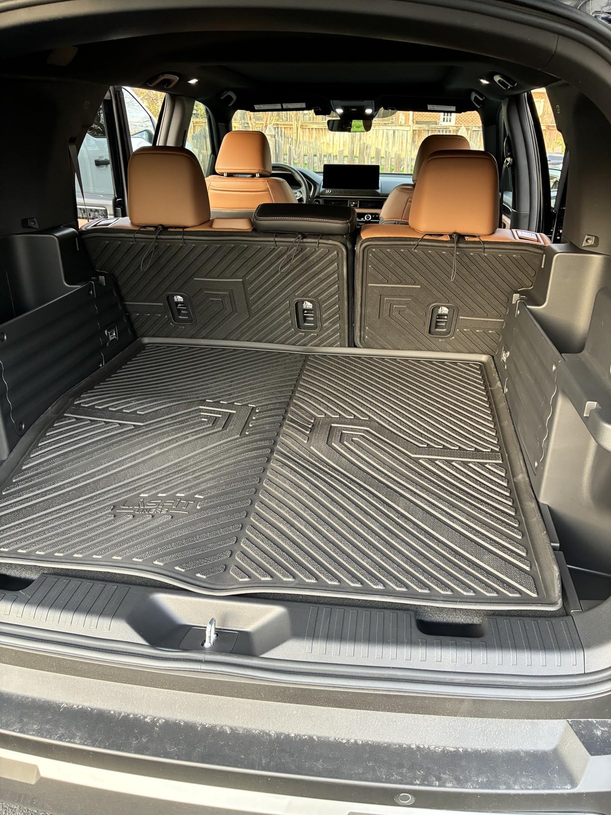 LASFIT Floor Mats & Trunk Mat for 10th Honda Accord Sedan 2018-2022 Gasoline & Hybrid, All Weather TPE Custom Fit Floor Liner, 1st & 2nd Row & Cargo Mat Full Set, Black customer photo 2