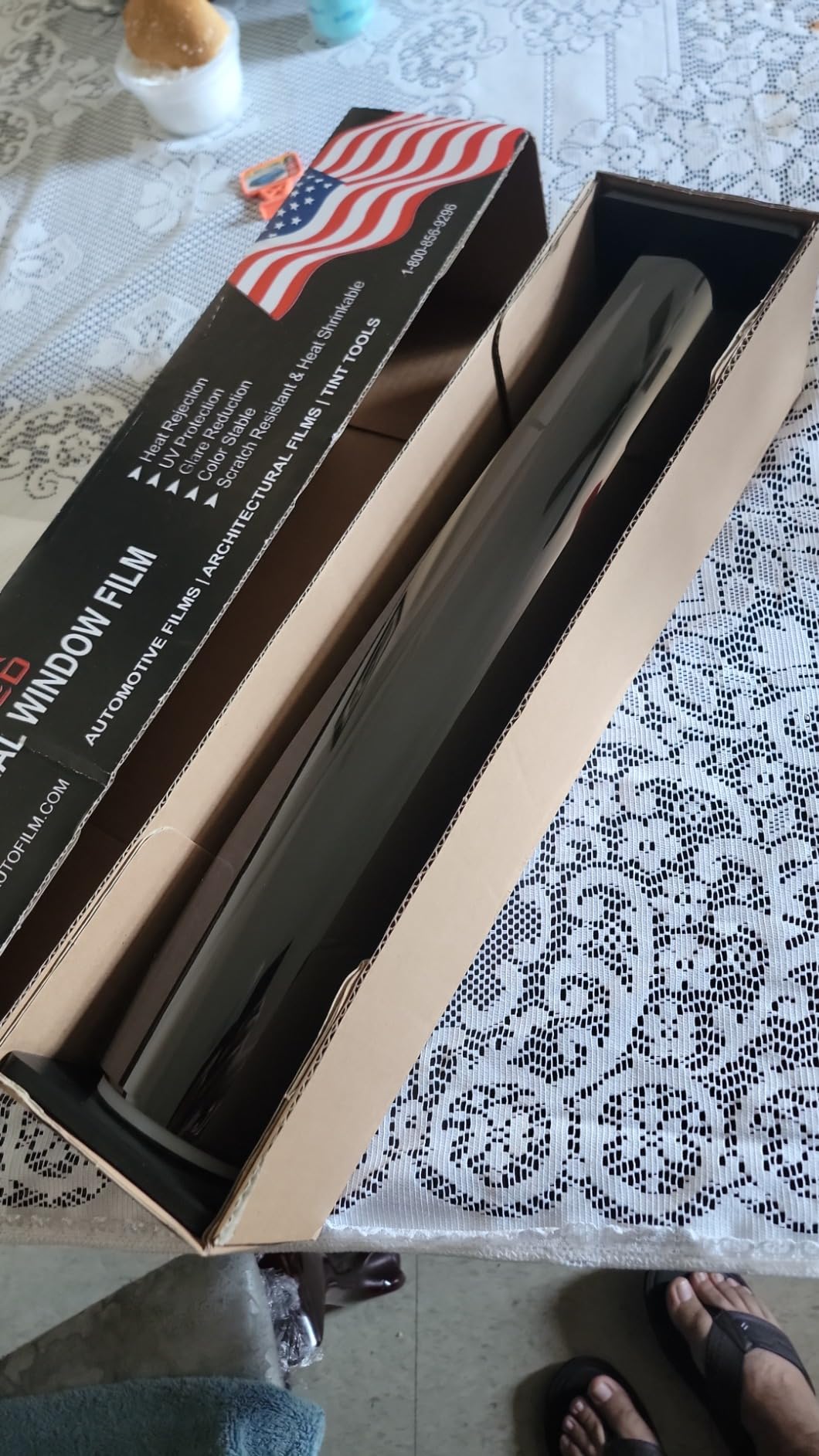 United Window Tint 24in x 100ft Nano Carbon Film 2Ply Charcoal 15% VLT - Clear PET Privacy Window Tint for Car, Home, Blocks UV/IR Rays, Reduce Heat & Glare - Adhesive Film - Lifetime Color Stability customer photo 2