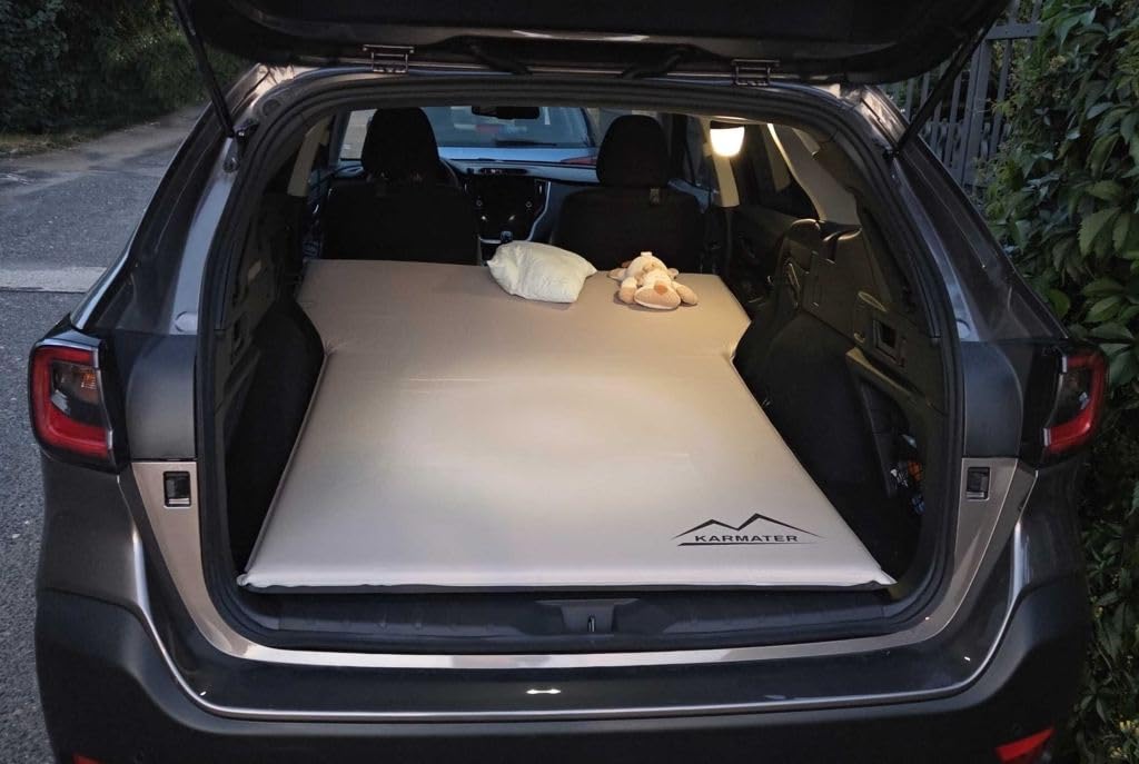 SUV Air Mattress Car Bed Camping, Inflatable Car Camping Pad with Air Pump, Ultrathick Memory Foam Camping Mattress, 9.0 R-Value Insulated Sleeping Pad 2 Person, Camp Mat for Hiking and Backpacking customer photo 1