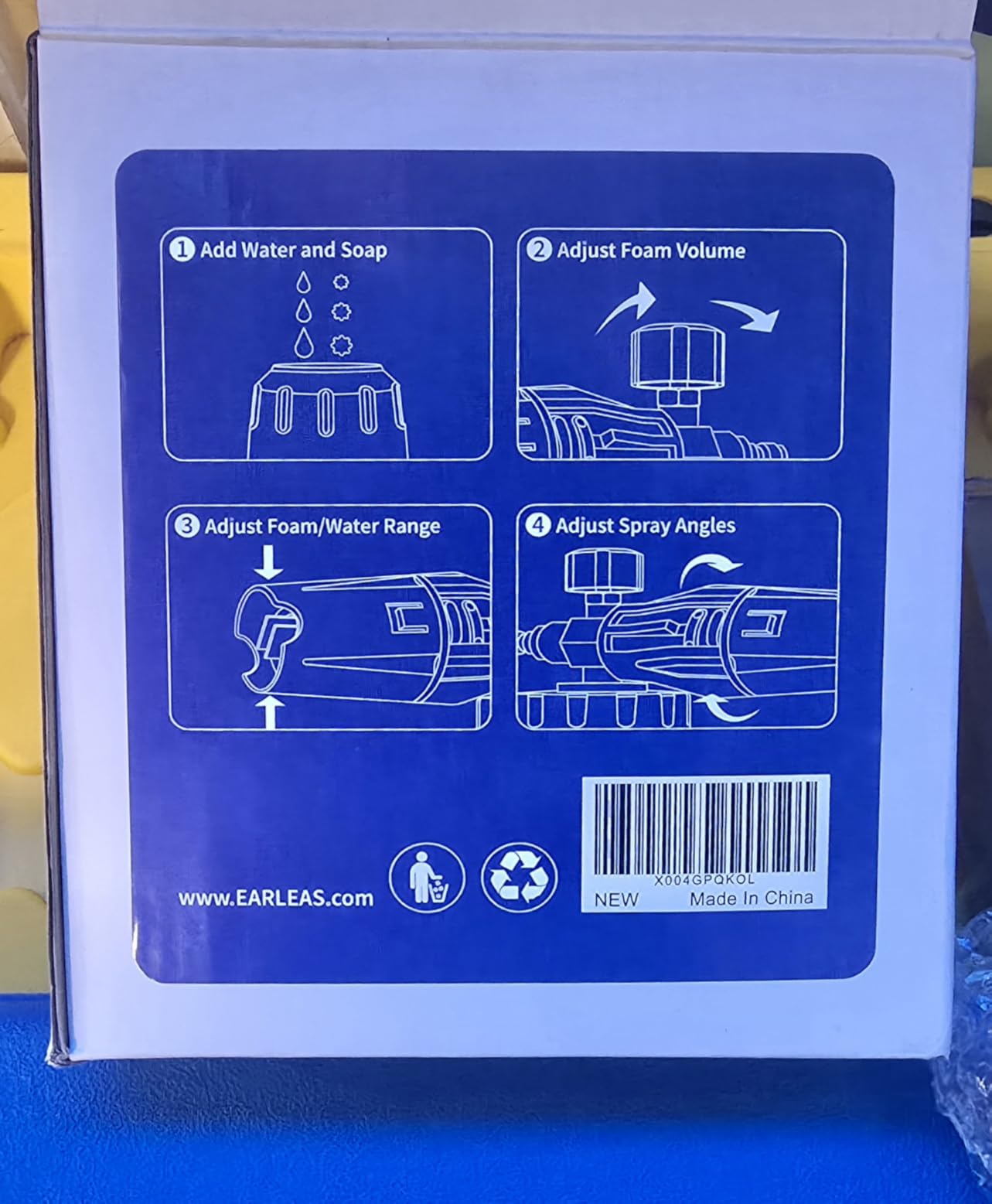 Foam Cannon for Pressure Washer, 1 Liter Bottle, 1/4 Inch Quick Connector, Professional Snow Foam Lance for Car, Glass, Wall, and Exterior Surface Cleaning customer photo 2