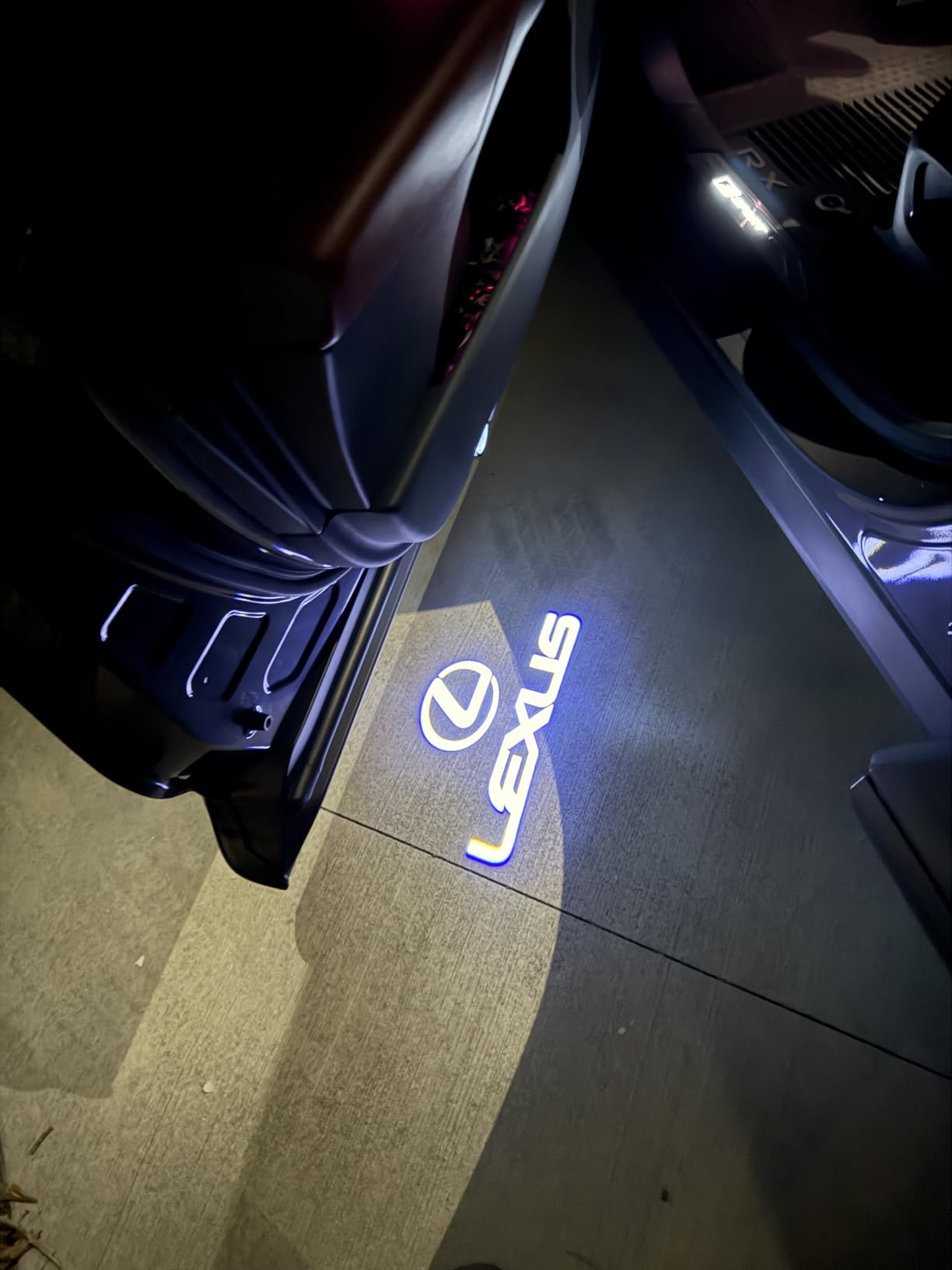 4Pcs Car Door Lights Logo Projector Never Fade HD LED Door Welcome Projector Lights Compatible with LS/ES/IS/LX/RX/GS/GX/RC Car Door Accessories,3D Ghost Shadow Lamp customer photo 1