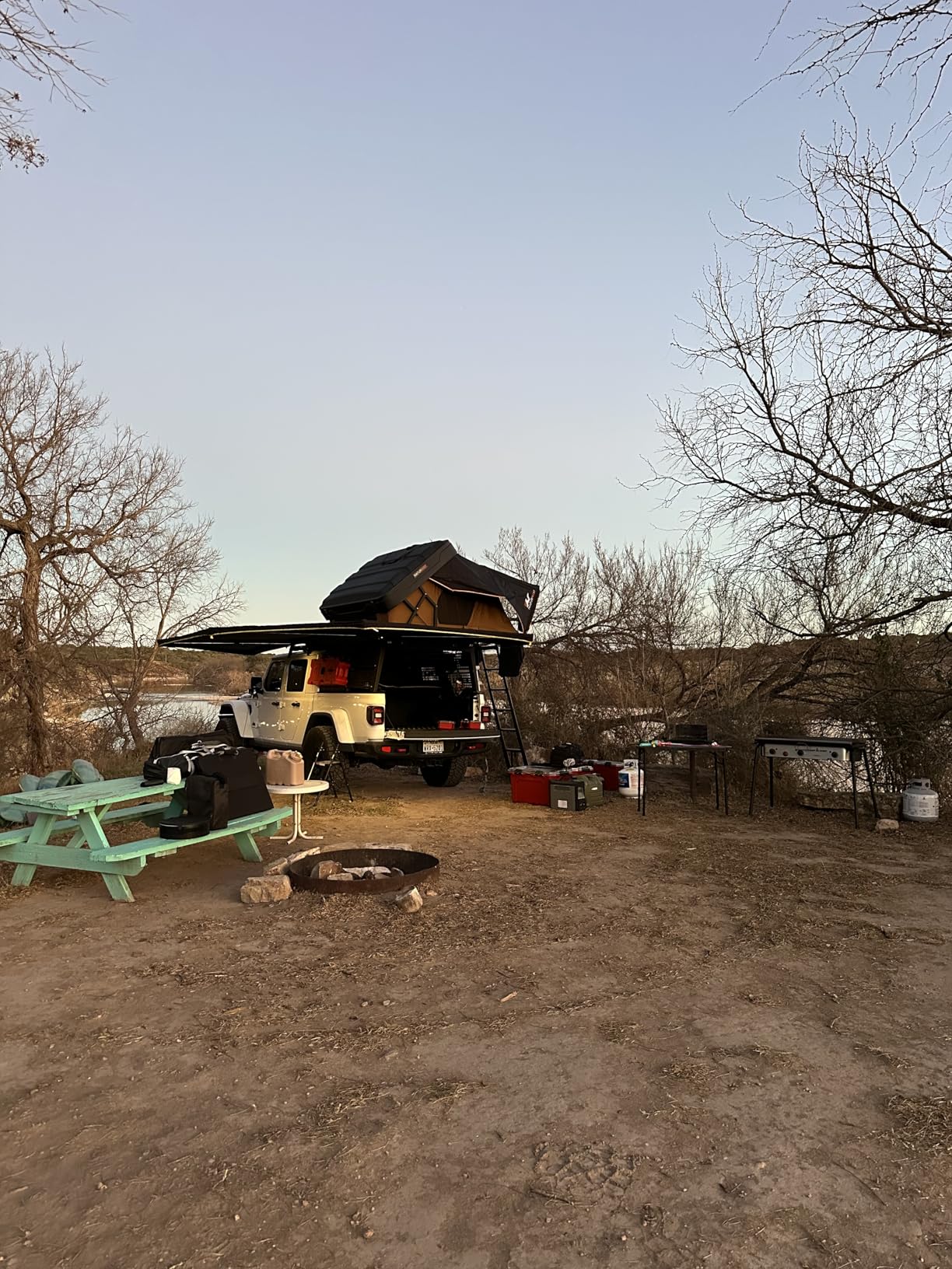 BUNKER INDUST 270 Degree Awning Free Standing, Vehicle Overland Awning Built-in LED Light - Three Colors, Car Driver Side, Waterproof Wind Resistant for SUV Van Truck Camper customer photo 2