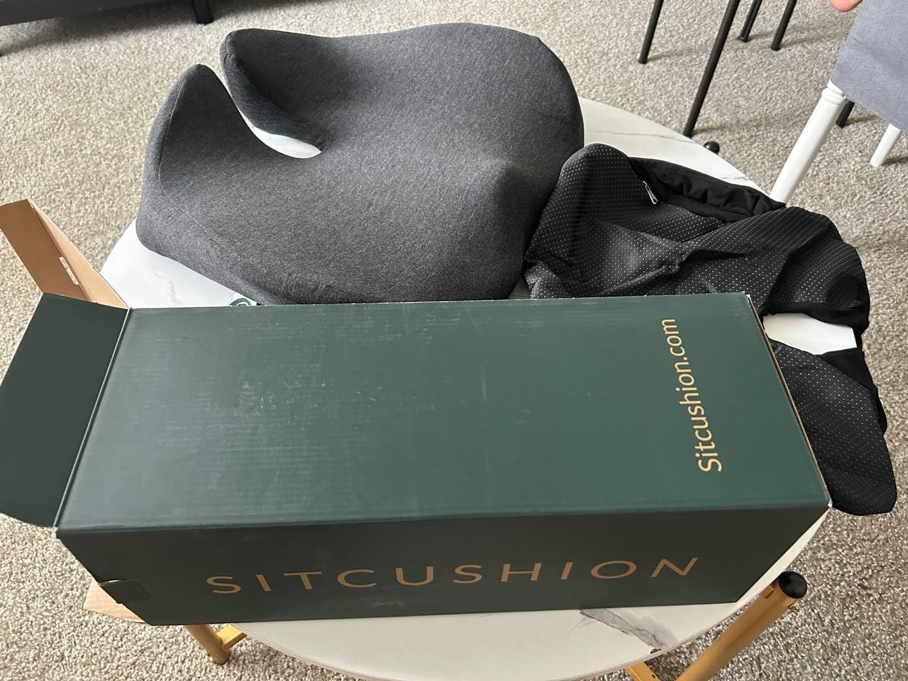 Car Seat Cushion for Long Driving - X Large Memory Foam Seat Cushion for Sciatica & Tailbone Pain Relief, Orthopedic Coccyx Cushion with Non-Slip Bottom, Back Pillow for Car, Truck (Black) customer photo 2