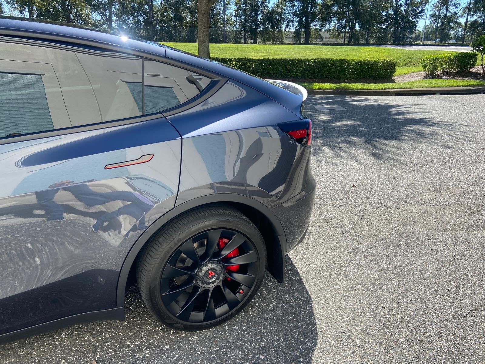 BASENOR 2017-2023 Tesla Model 3 Spoiler ABS Material Rear Spoiler Wing OEM Rear Trunk Lip Proprietary Design Model 3 Accessories Matte Carbon Fiber customer photo 2