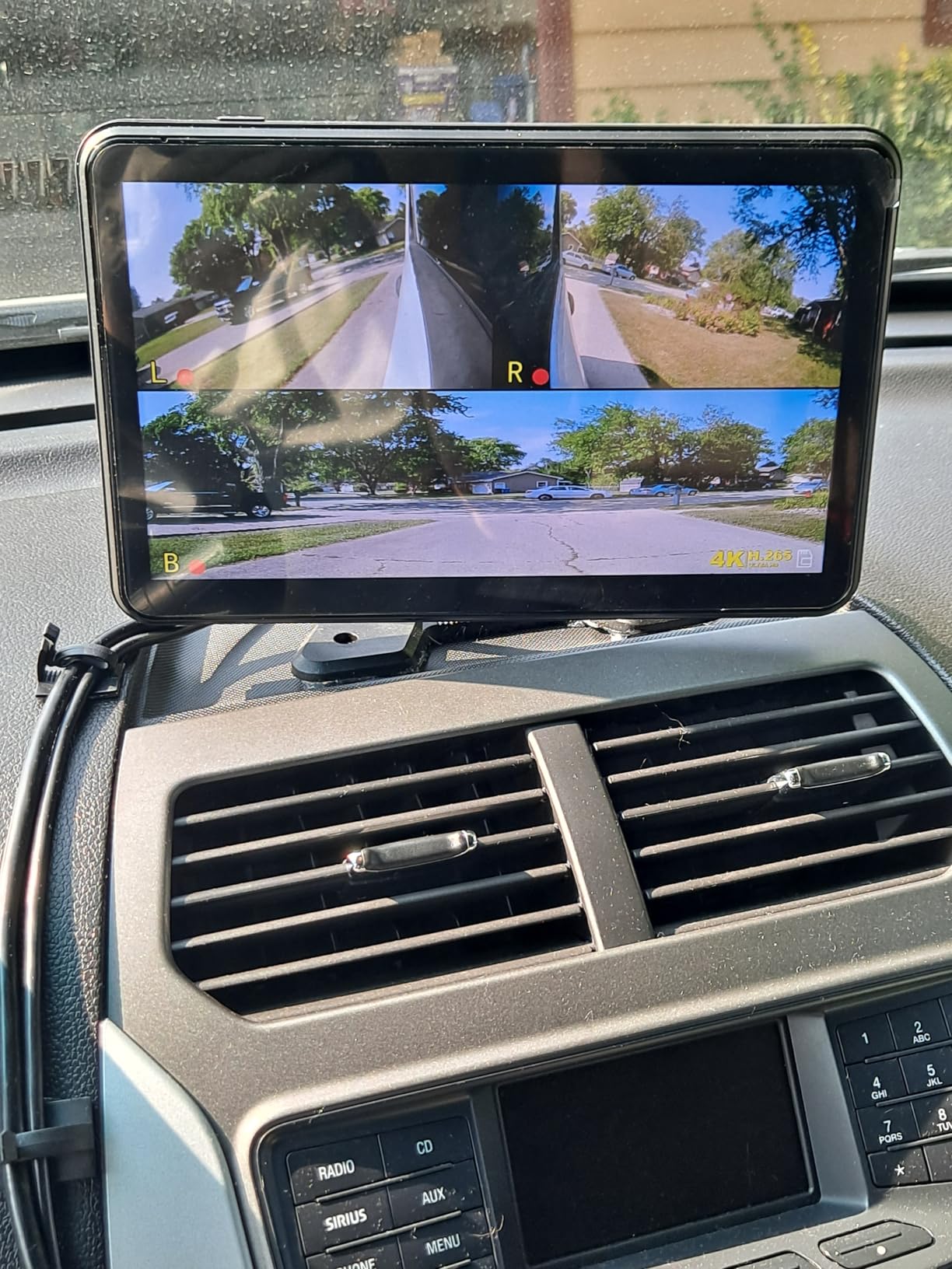 4 Channel Backup Camera System,Touchable 10.26 inch Monitor with DVR Stereo, 64GB Card, IP69 Waterproof, Nightvision 1080P Backup Camera for RV/Truck/Trailer Pickup,Rear Side Front Wired System customer photo 2