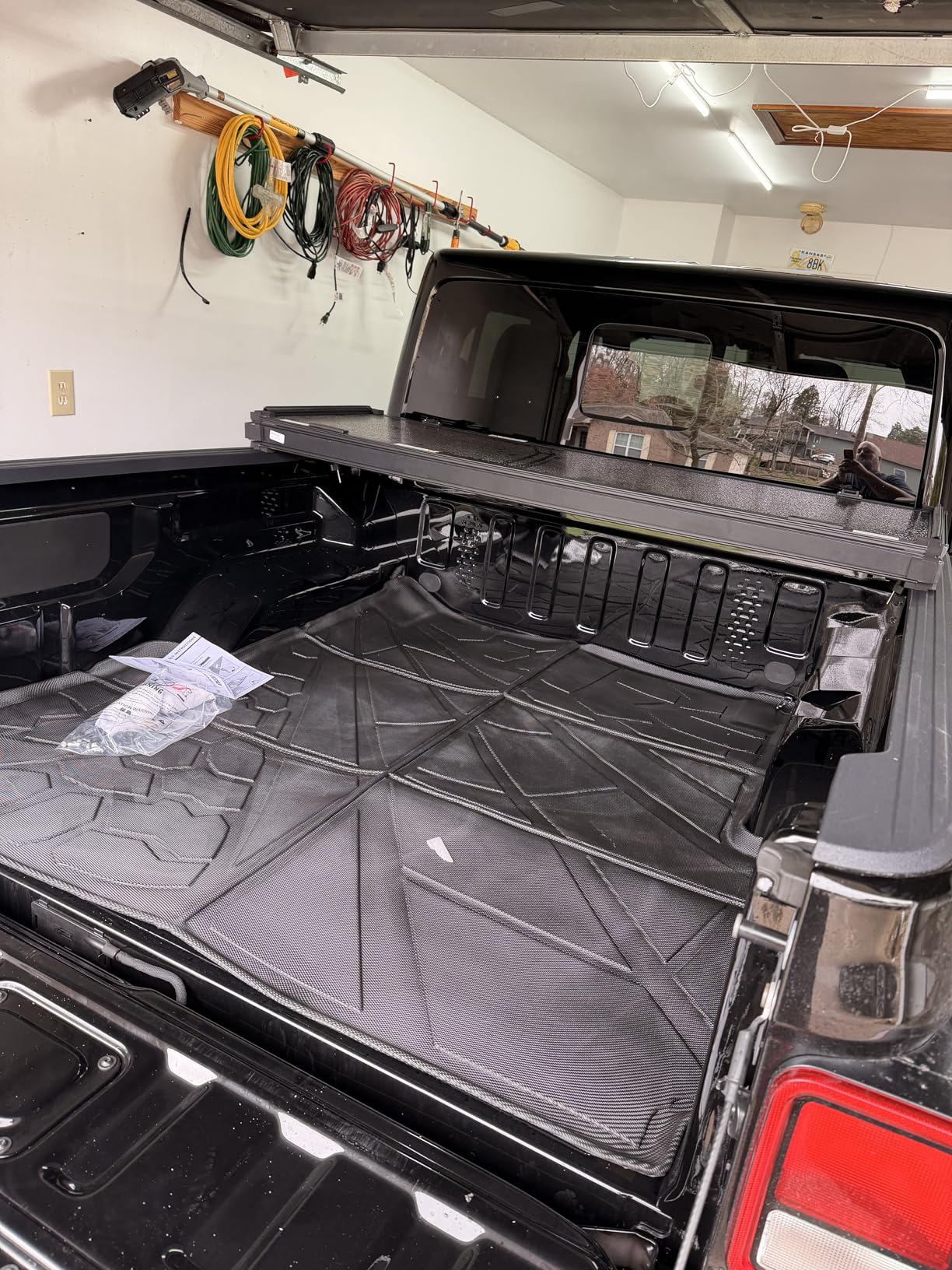 MOSTPLUS 5FT Tri-Fold Hard Aluminum Truck Bed Tonneau Cover Compatible for Jeep Gladiator JT 2020 2021 2022 2023 2024 2025 2026 with or Without Utility Track System On Top 60.3' customer photo 1