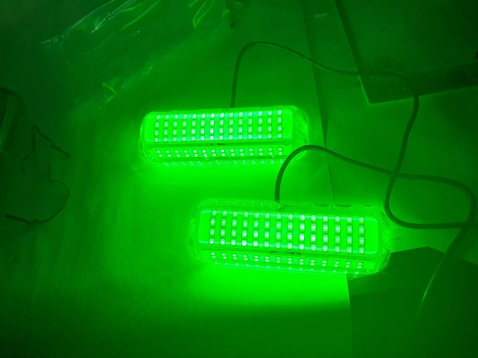 BASIKER BS4 Marine LED Underwater Boat Lights (2 x 3000LM 84LED 180° Blue) 10V-36V 316 Stainless Upgrade IP68 Waterproof, Surface Mount for Cruise Ship Yacht Boat Sailboat Pontoon Transom Deck Light customer photo 2