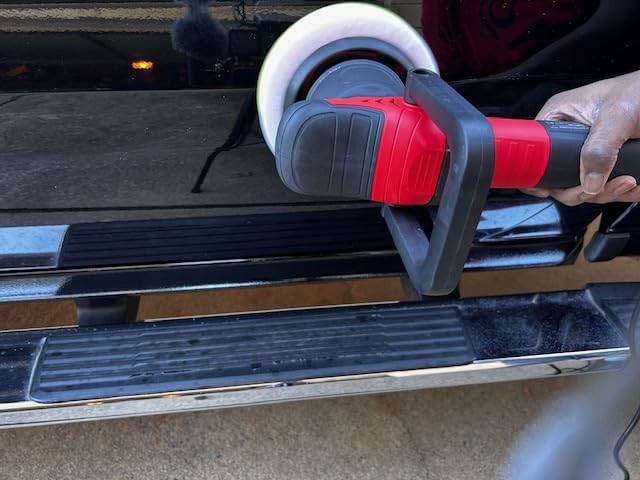 AVID POWER Dual Action Car Buffer Polisher, 6 Inch Orbital Polisher for Car Detailing with 6 Variable Speeds, Detachable Handle & 3 Polishing Pads customer photo 2