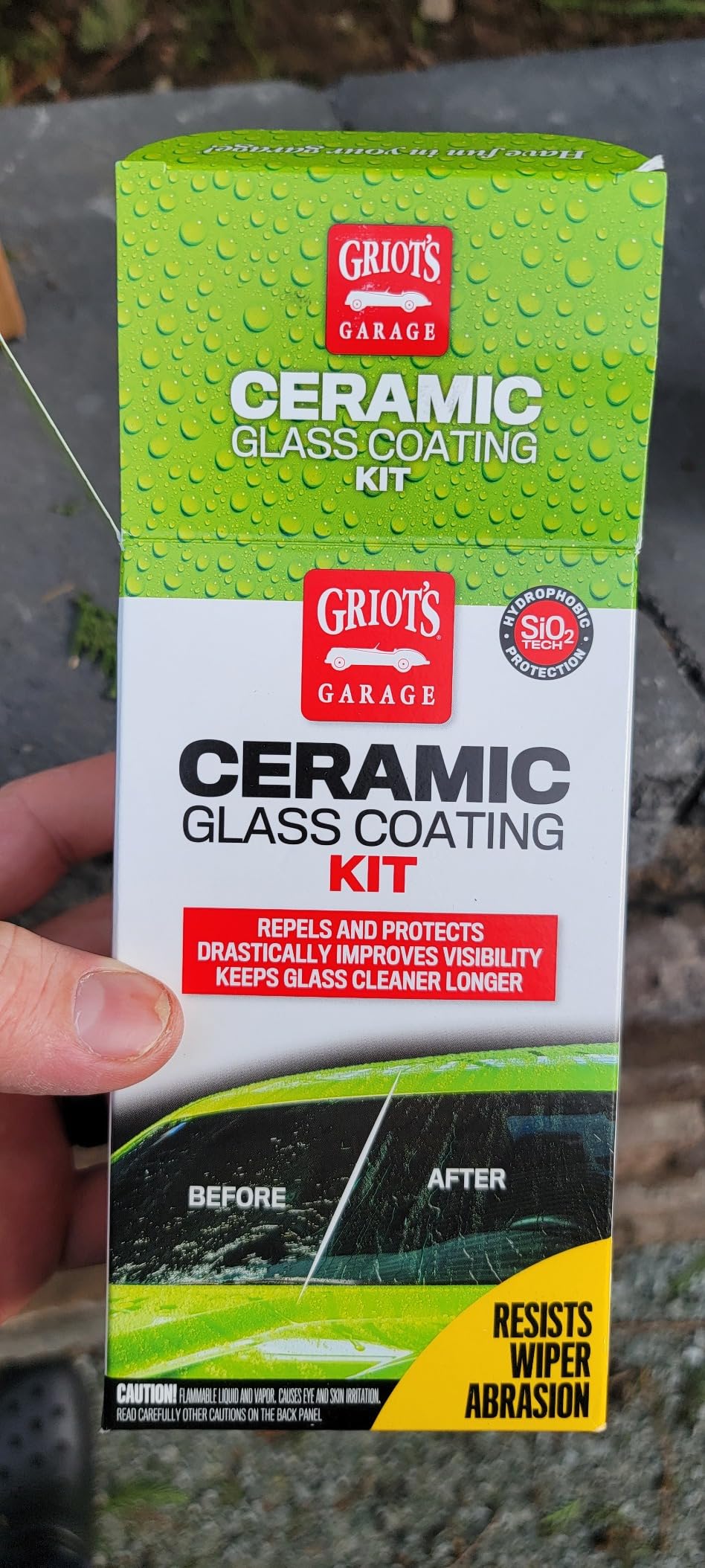 Griot's Garage Ceramic Glass Coating Kit for Car Detailing, Includes SiO2 Hydrophobic Protective Formula, Applicator Pad, and Towels, 10867 customer photo 1