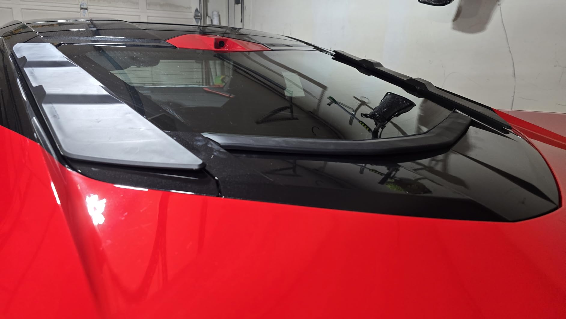 Dry Bay Vent Blocks and Rear Window Spoiler,Rear Hatch Hood Car Wash Covers Engine Bay Air Vent Inserts Protection for Corvette C8 Z51 Coupe 2020+ customer photo 1