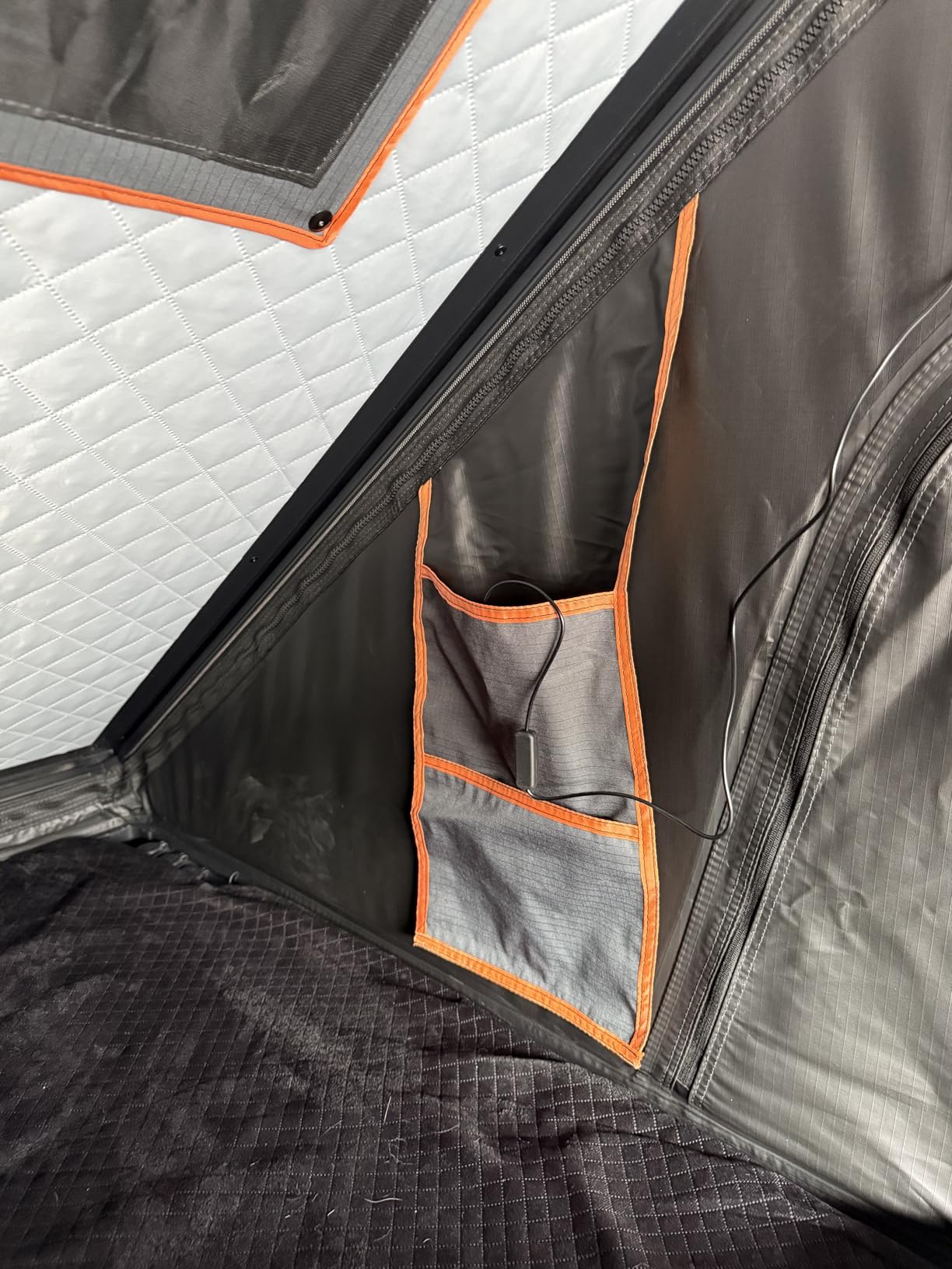 Adventurer Pro Rooftop Tent Hard Shell with USB Outlet, Side Awning, Replaceable Rain Fly & Luggage Racks for 4 Season Camping, Aluminum Pop Up 2-3 Person Roof Top Tent for Truck Jeep SUV Van Trailer customer photo 1