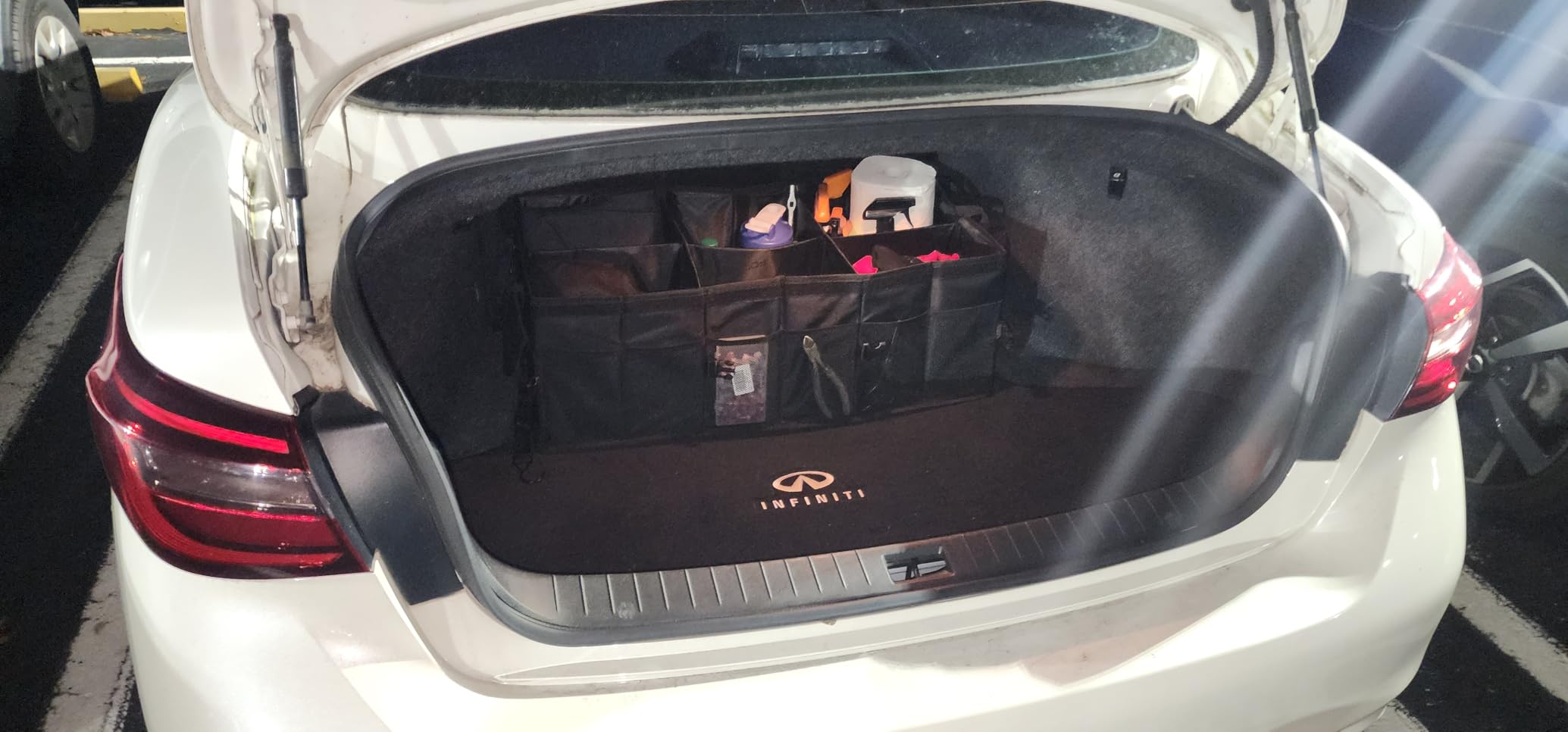 FORTEM Trunk Organizer For SUV Car Trunk Organizer, Foldable Storage, Car Accessories for Women Men, Collapsible Bag, 600D Oxford, Non Slip Bottom, Straps, Soft Cover (45L) customer photo 2
