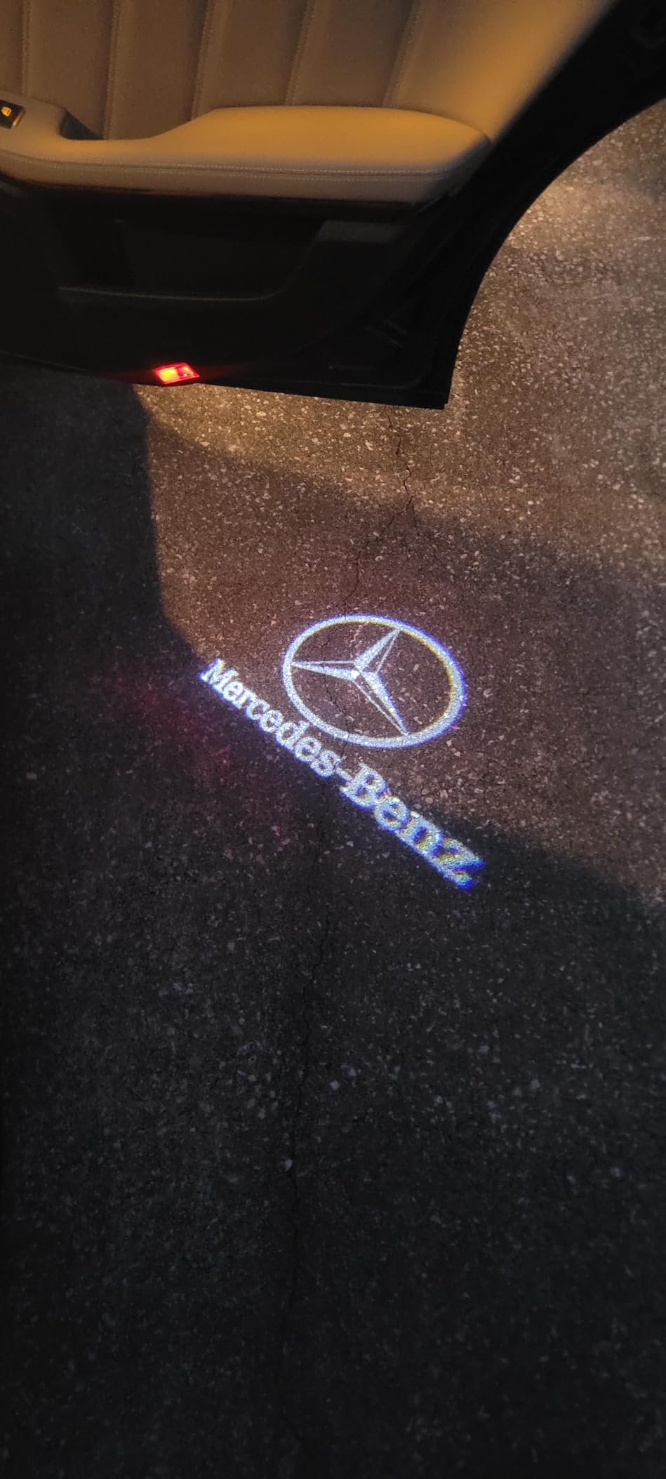 door light logo,HD door light logo Welcome Lights Lamp Door Light Puddle Lights Kit Compatible with Accessories A B C E M GL GLA GLC GLE Class(4PCS) customer photo 2