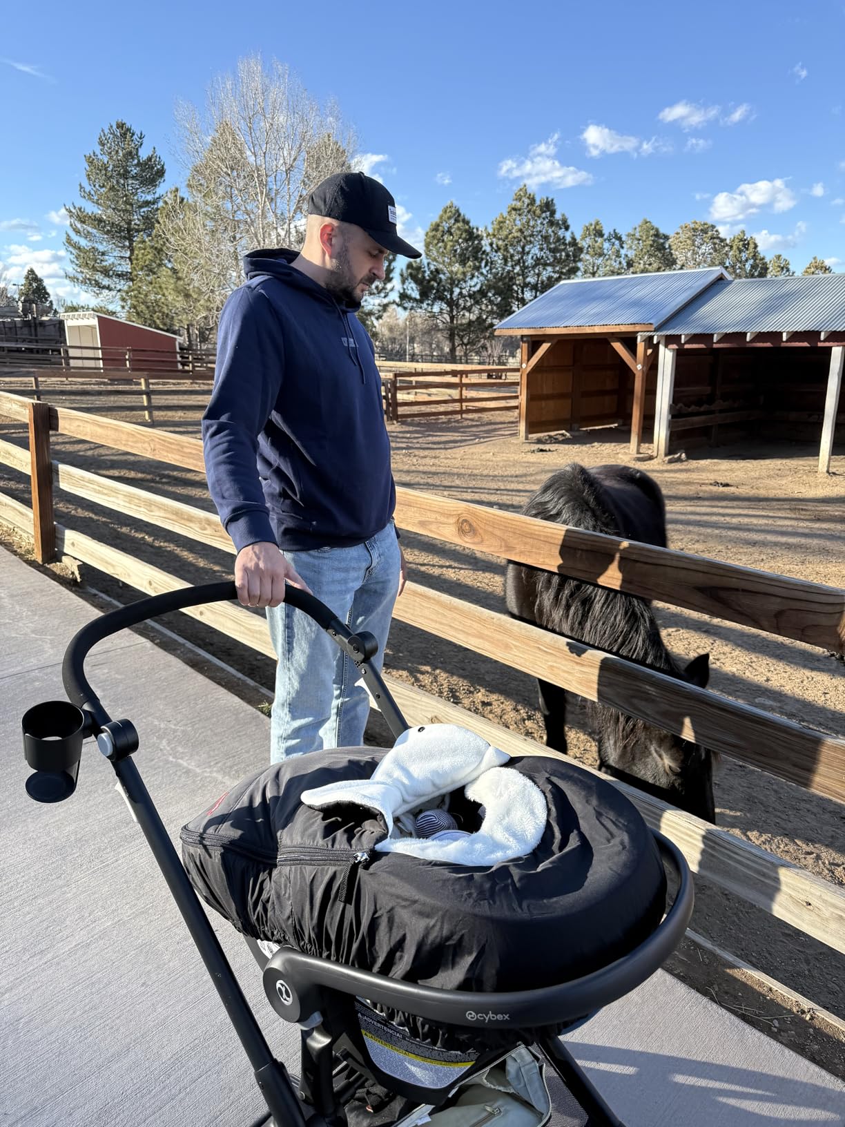 Skip Hop All Seasons Baby Car Seat Cover 4 in 1 Universal Fit with UPF40+ Sunshade and Water Resistant Fabric Oat customer photo 1