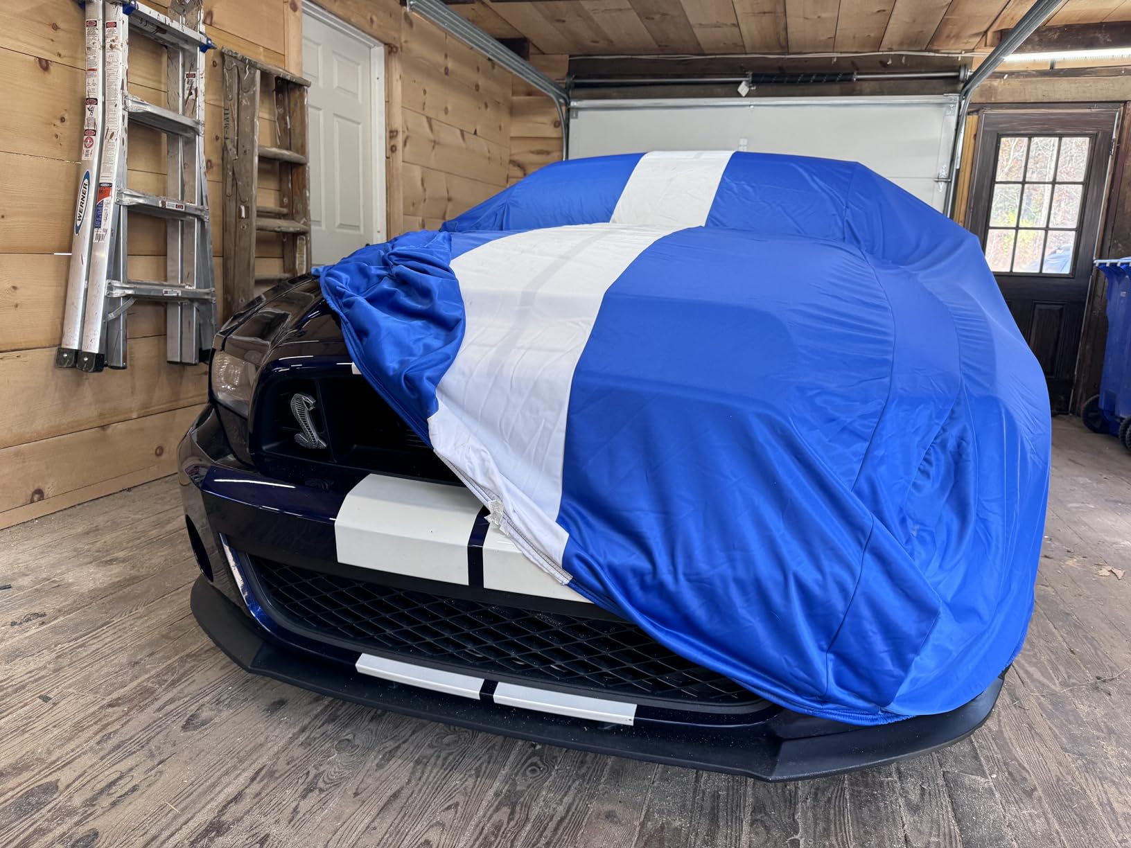 Favoto Dustproof Car Cover Indoor - Sedan Stretch Cover Universal Fit 177-193 Inch Inside Protection Full Car Cover with Storage Bag Breathable Windproof All-Weather Auto Vehicle Cover customer photo 2
