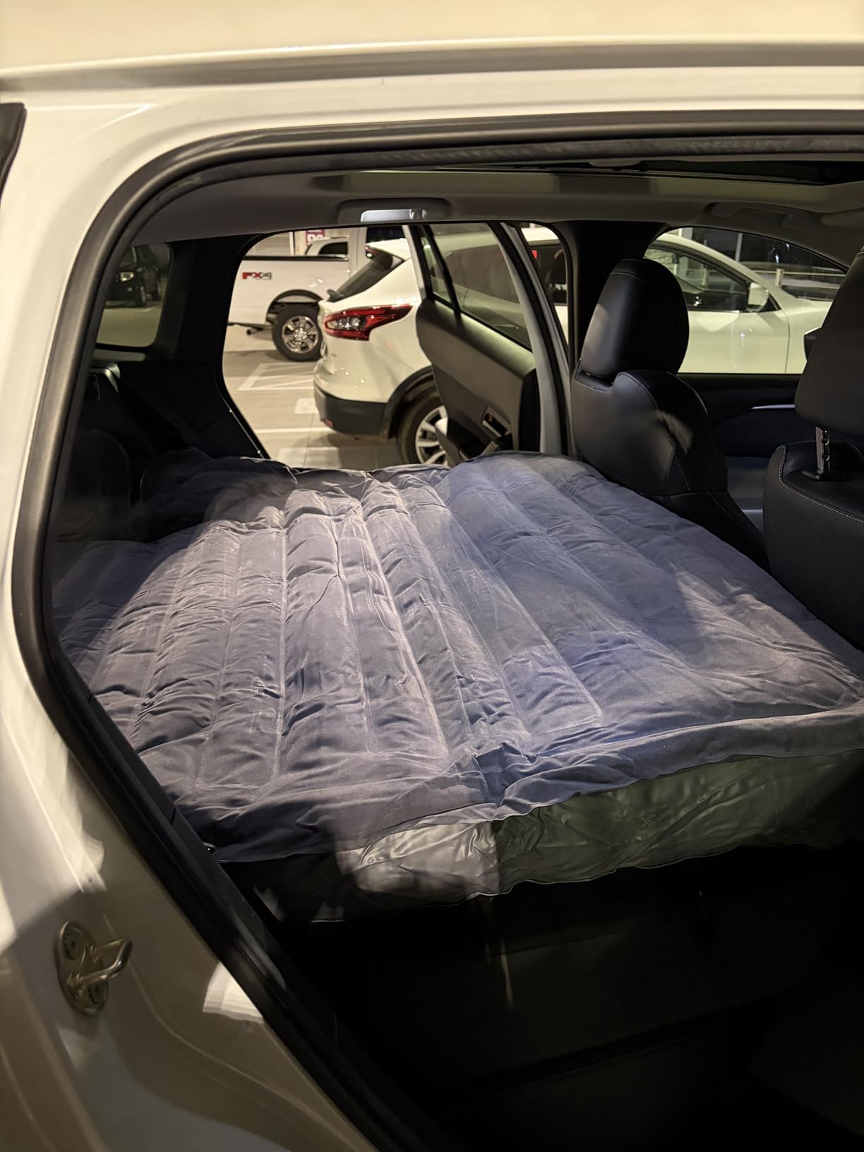 SUV Air Mattress with Wireless Removable 3-in-1 Built-in Pump & Mattress 'Wings' | 7-inch Height Car Mattress for Mid/Large SUVs, Trucks, Minivans, Supports 660lbs - Ideal for Road Trips & Camping customer photo 1