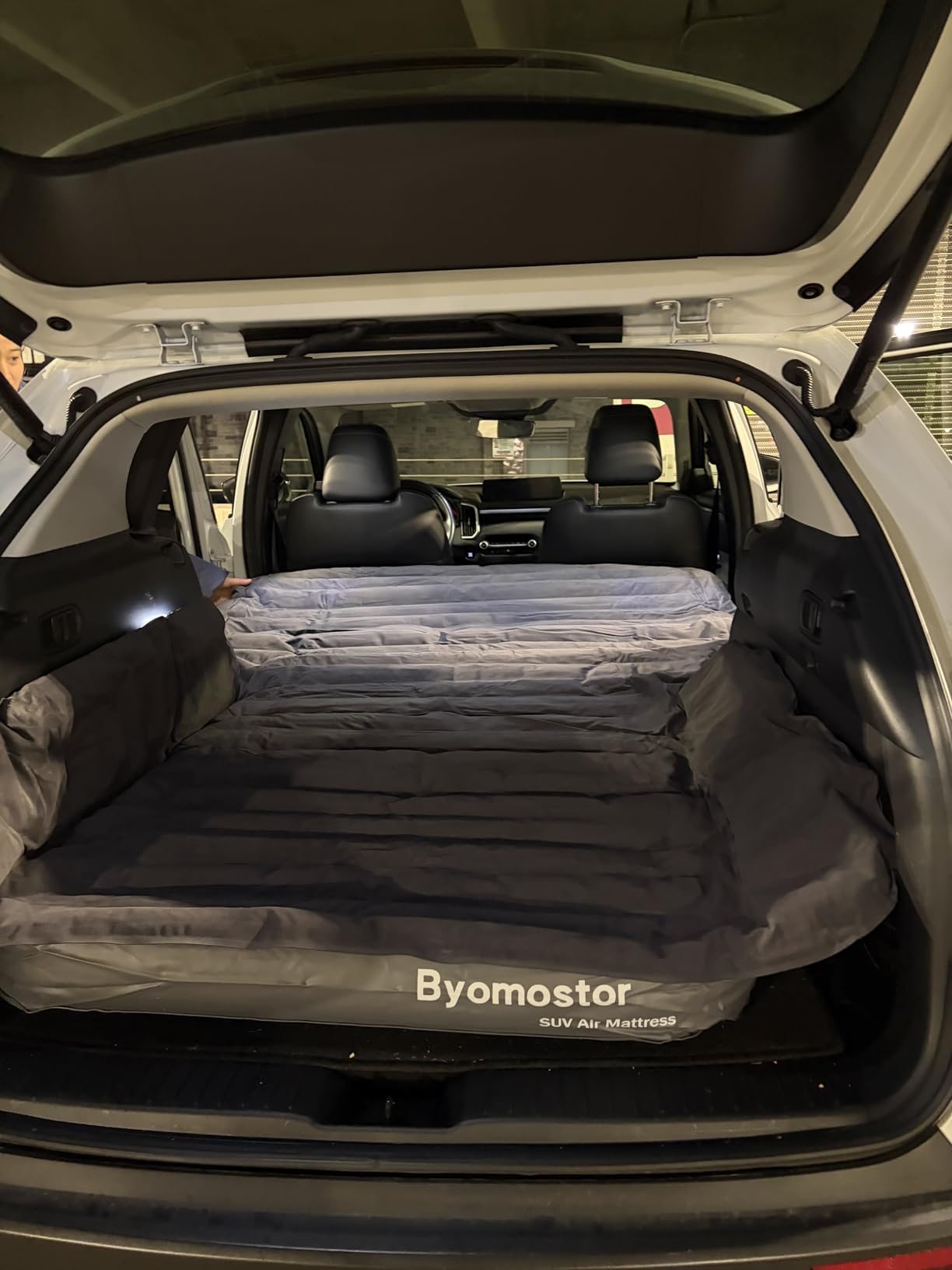 SUV Air Mattress with Wireless Removable 3-in-1 Built-in Pump & Mattress 'Wings' | 7-inch Height Car Mattress for Mid/Large SUVs, Trucks, Minivans, Supports 660lbs - Ideal for Road Trips & Camping customer photo 2