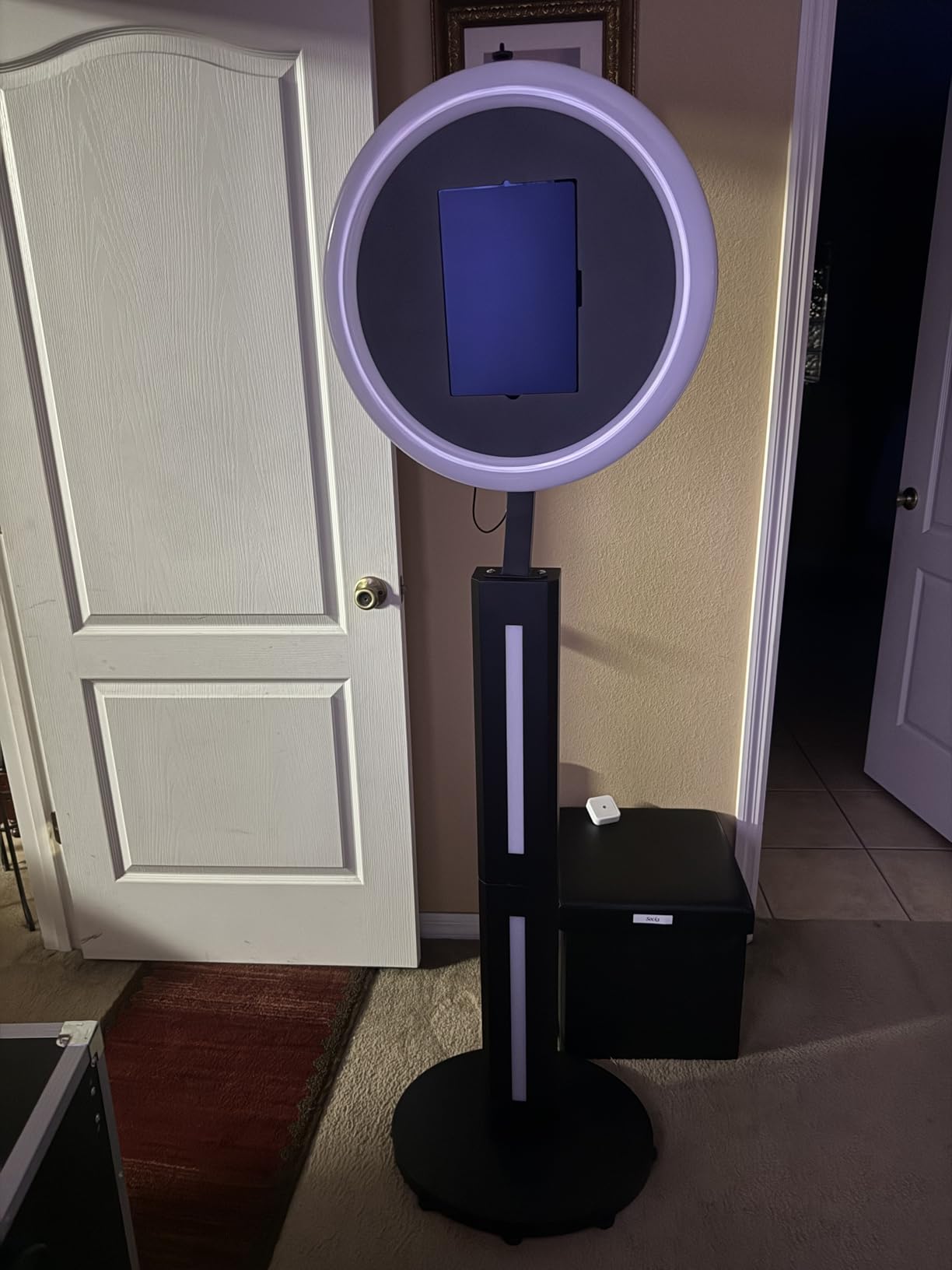 HARZHI Overhead 360 Photo Booth with Software Control APP 360-DegreeRotating Full Body Spin with Ring Light for Big Parties (Booth+Arm) customer photo 1