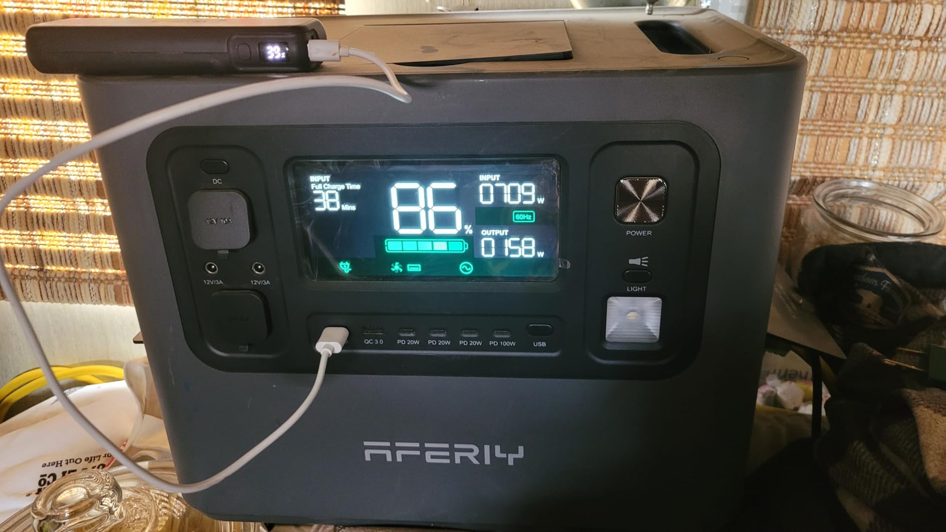AFERIY P210 Portable Power Station 2400W (Peak 4800W), 2048Wh LiFePO4 Battery Generator, AC Fast Charging, 12V/25A XT60 DC output port, UPS Power Outages, Home Backup, Camping (Solar Panel Optional) customer photo 2
