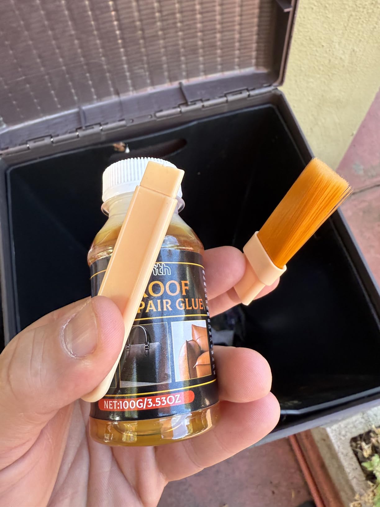 200 ML Headliner Repair Glue, Car Roof Liner Quick Repair Adhesive, Car Roof Fabric Glue with Brush customer photo 1