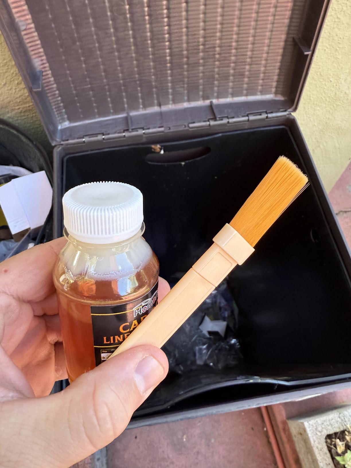 200 ML Headliner Repair Glue, Car Roof Liner Quick Repair Adhesive, Car Roof Fabric Glue with Brush customer photo 2