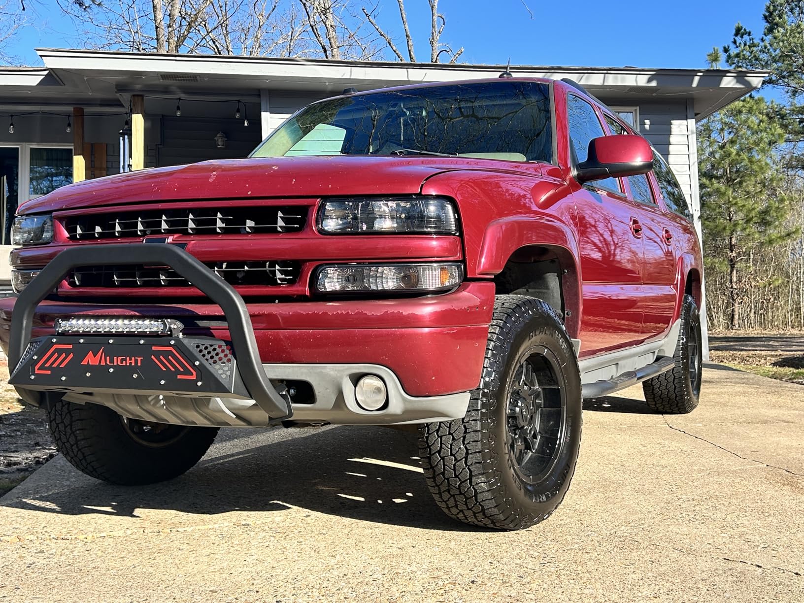 Nilight Bull Bar with Light Bar&License Plate Hole Compatible for Ford F-150 F150 2004-2026 Truck Brush Guard, Front Bumper Push Bar w/Grille Skid Plate Light Mount customer photo 1