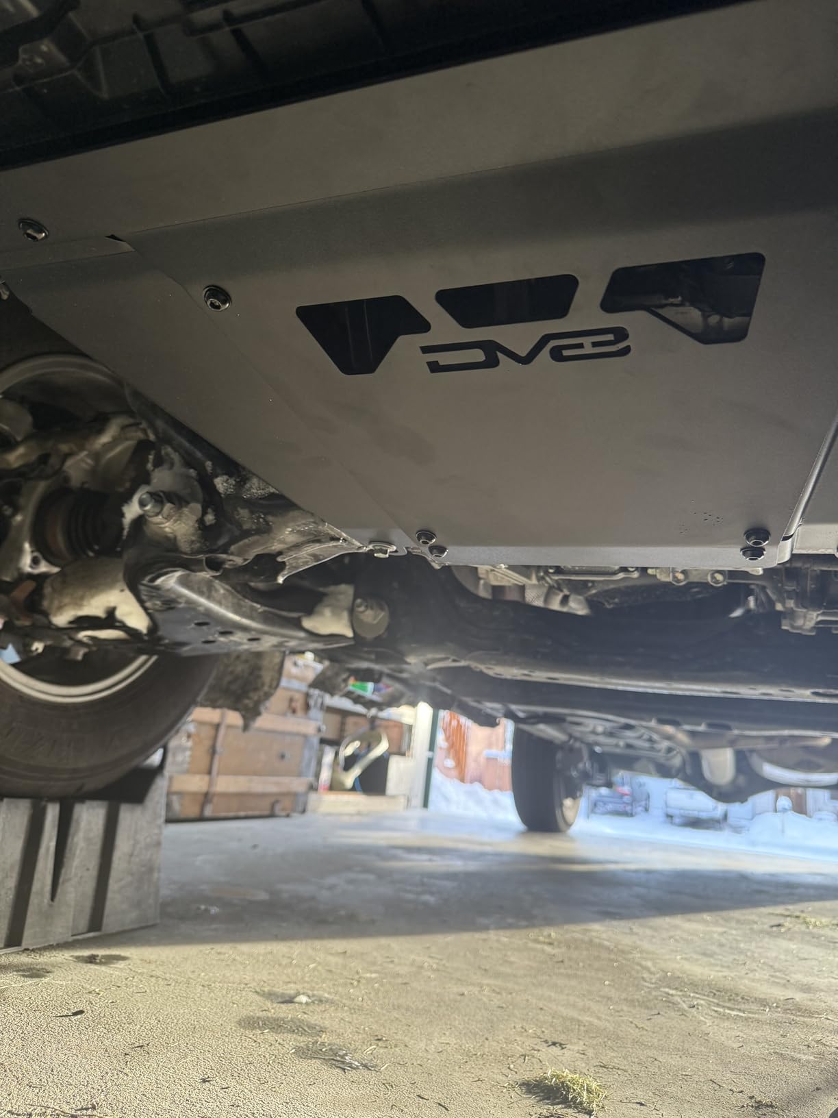 DV8 Offroad Front Skid Plate for 2024 Toyota Tacoma | Protects Intercooler | Rigid Fitment | Compatible w/Factory & DV8 Front Bumpers | Fully Bolt-On Install | 3.5mm Steel customer photo 1