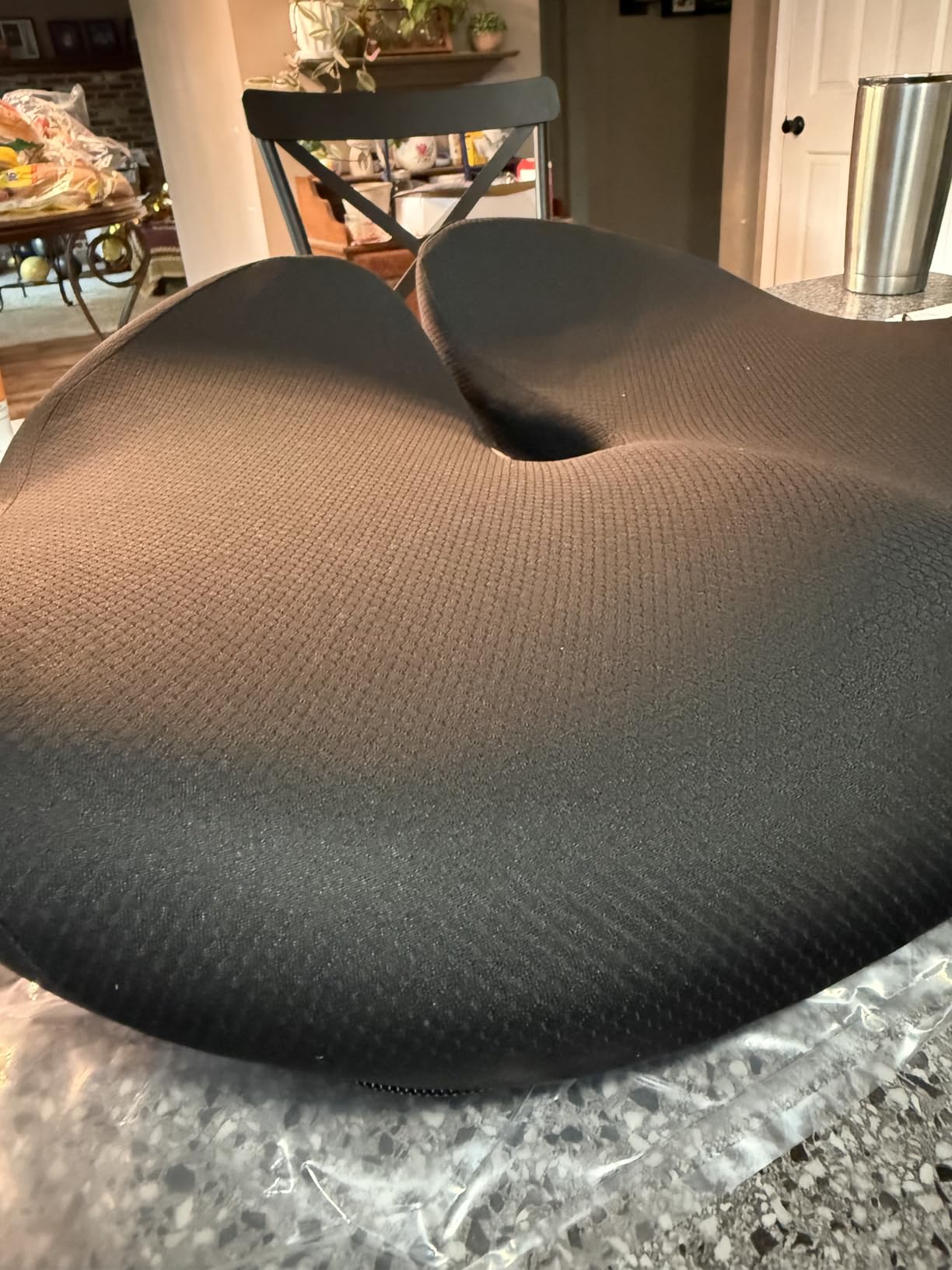 ZIKEE Pioneering Seat Cushion for Pressure Relief, Ergonomic Office Chair Cushion for Sciatica, Back, Hemorrhoids & Tailbone Pain Relief, High-Density Memory Foam Car Seat Cushion with Anti-Slip Base customer photo 2