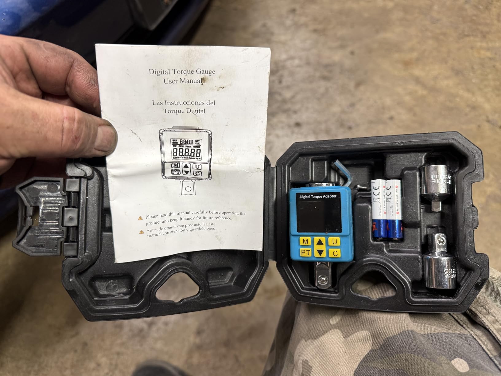 Upgrade Digital Torque Adapter, (±1% Accuracy, 12.5-250Ft-lb), 1/2