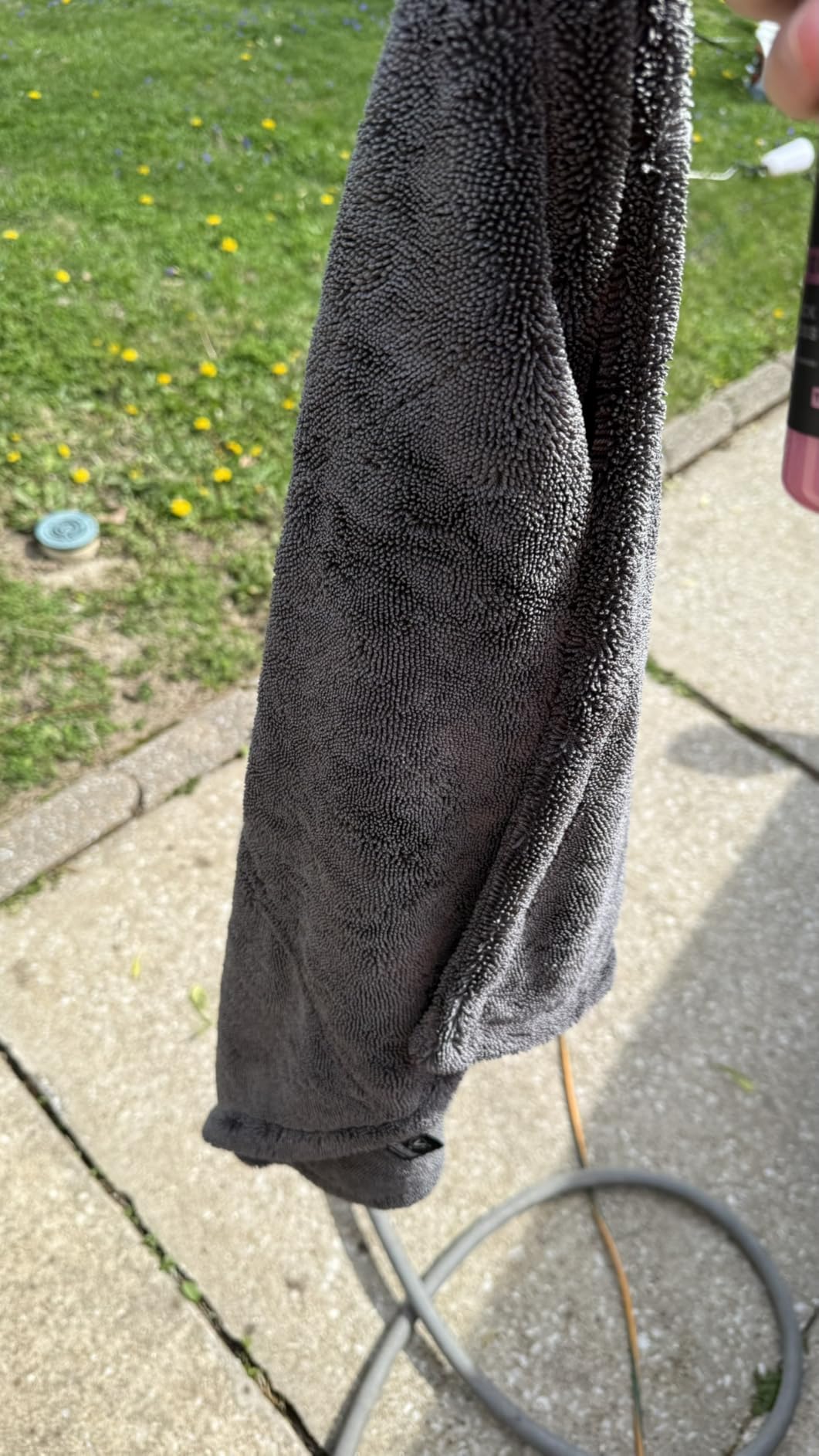 VIKING V+ Premium Microfiber Towel for Car Drying, Twisted Loop, Soft and Super Absorbent, Thick 1200gsm Towel for Car Detailing Kit, Grey, 24 Inch x 36 Inch, 1 Pack customer photo 1