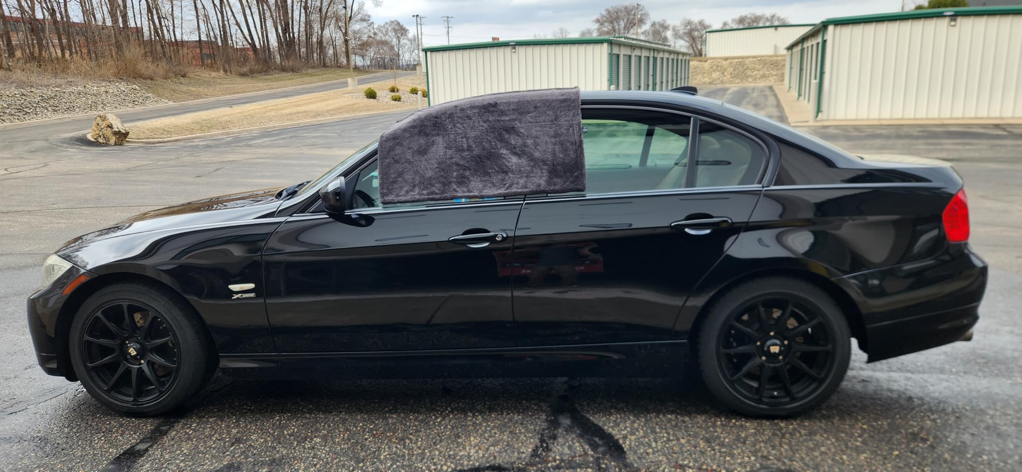 VIKING V+ Premium Microfiber Towel for Car Drying, Twisted Loop, Soft and Super Absorbent, Thick 1200gsm Towel for Car Detailing Kit, Grey, 24 Inch x 36 Inch, 1 Pack customer photo 2