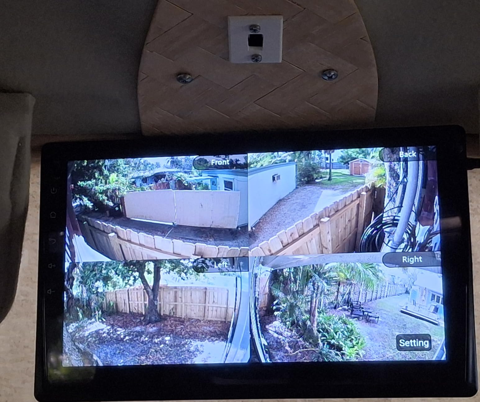 RV Camera System with Carplay Android Auto, 5 1080P Wired Backup Camera & 10.1