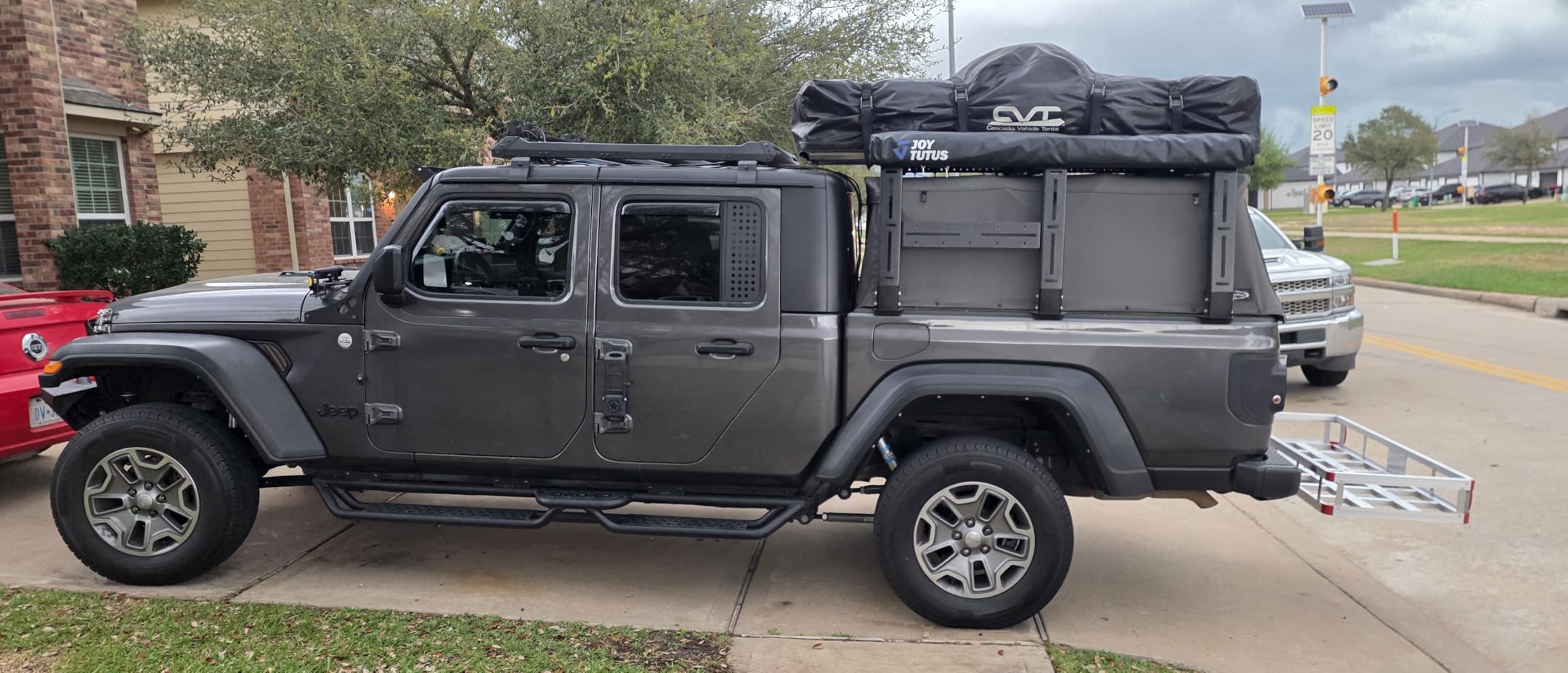 270 Awning - 125 SQ. FT Freestanding All-Weather Side Canopy, Vehicle Awning UV50+, Waterproof PU10000mm, Adjustable for SUV/Truck/Van Driver Side, Wind Resistant customer photo 1