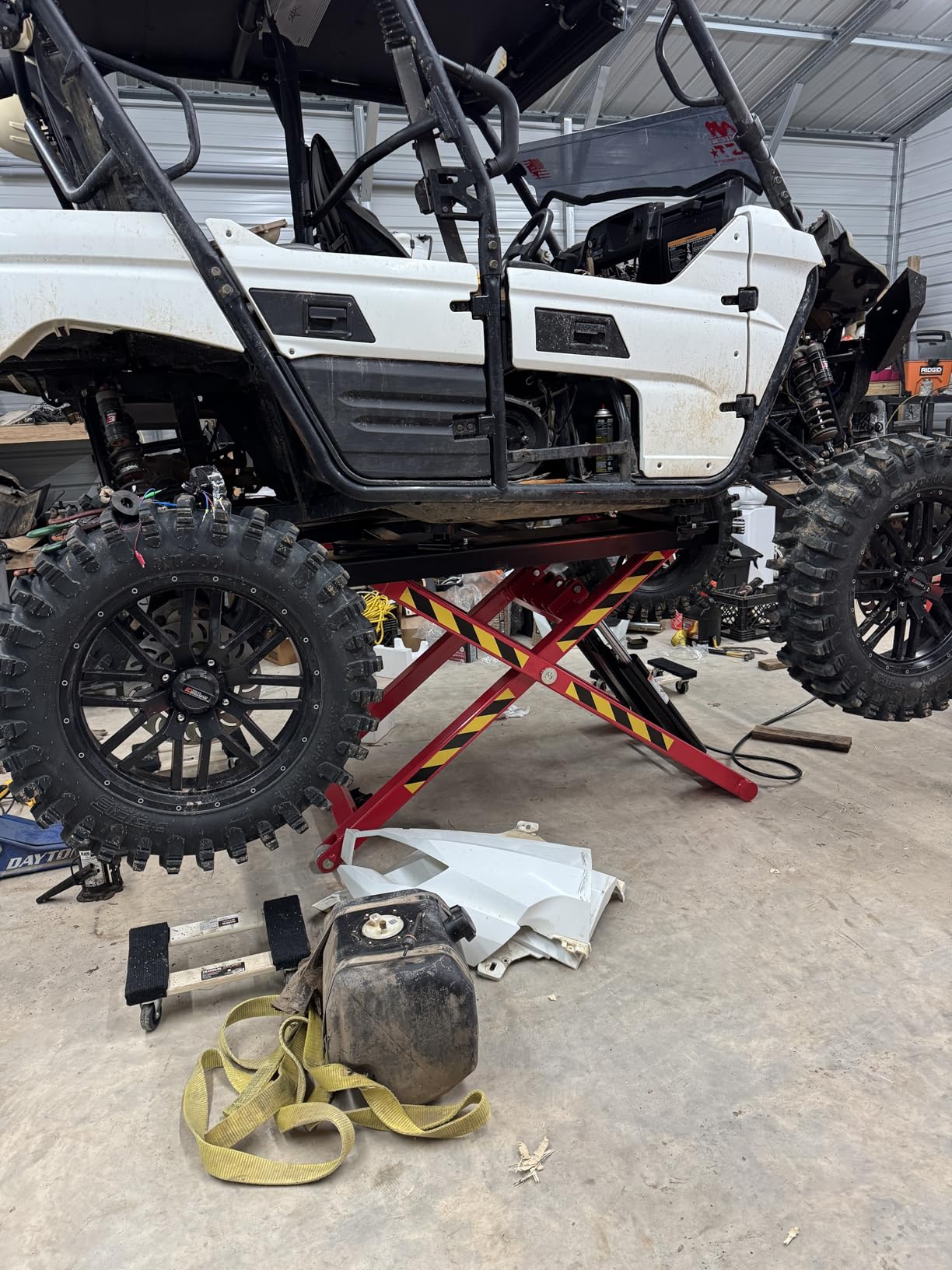 AK-X66 6000LBS Car Lift Portable Mid Rise Scissor Lift Auto Lift 48